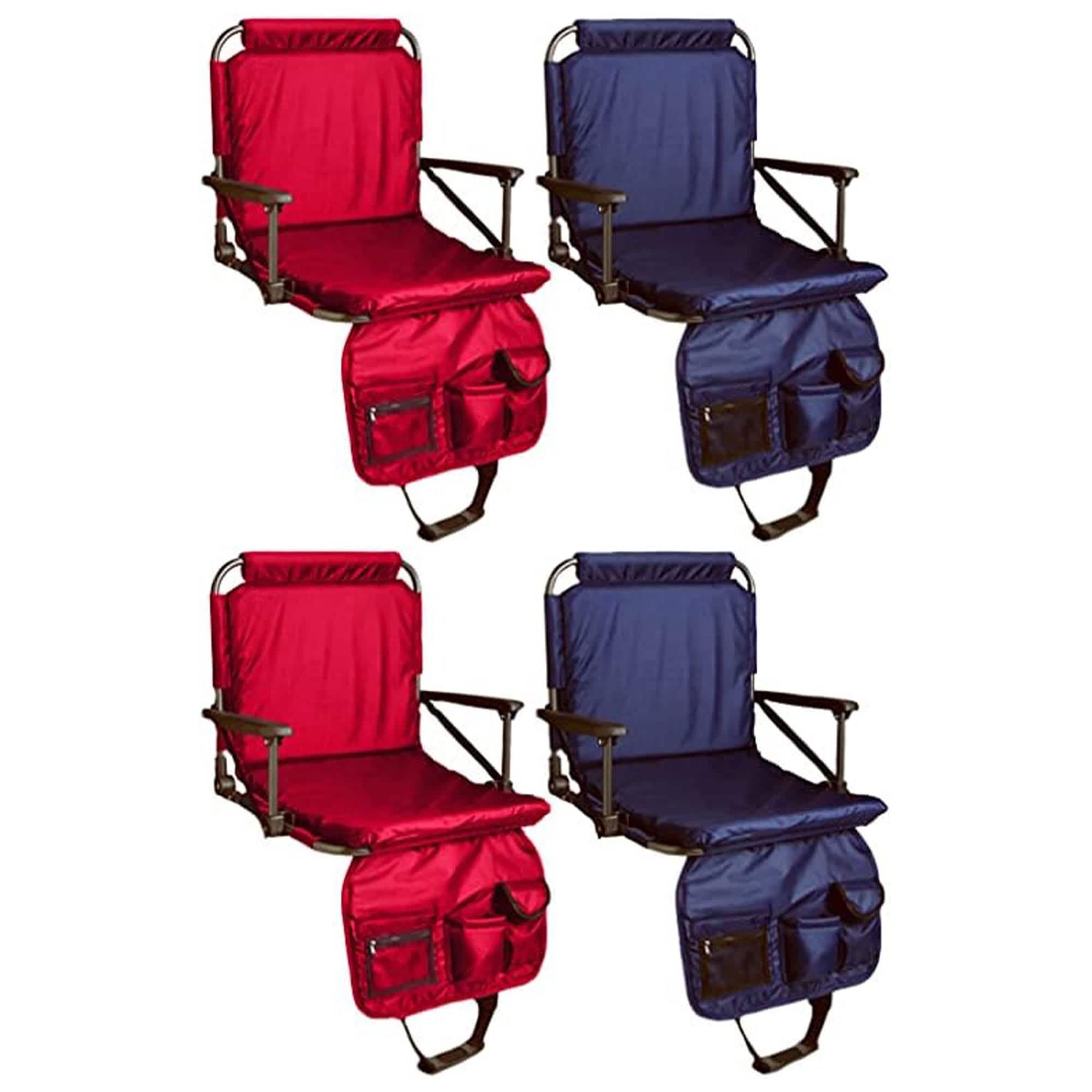 Four Seasons Courtyard 399374 Padded Stadium Seat with Back Support