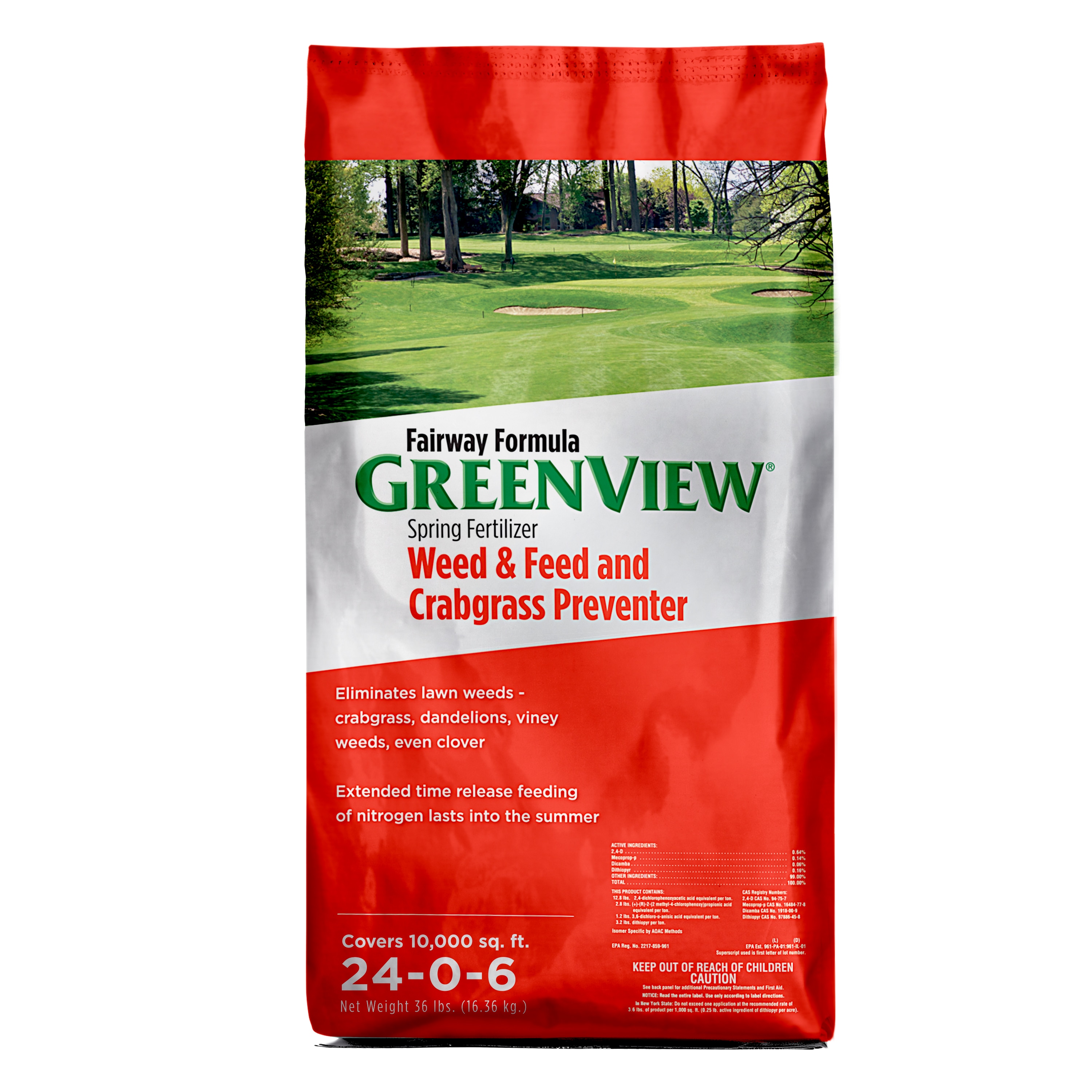 Image of GreenView Fairway Formula Fertilizer + Crabgrass Preventer product