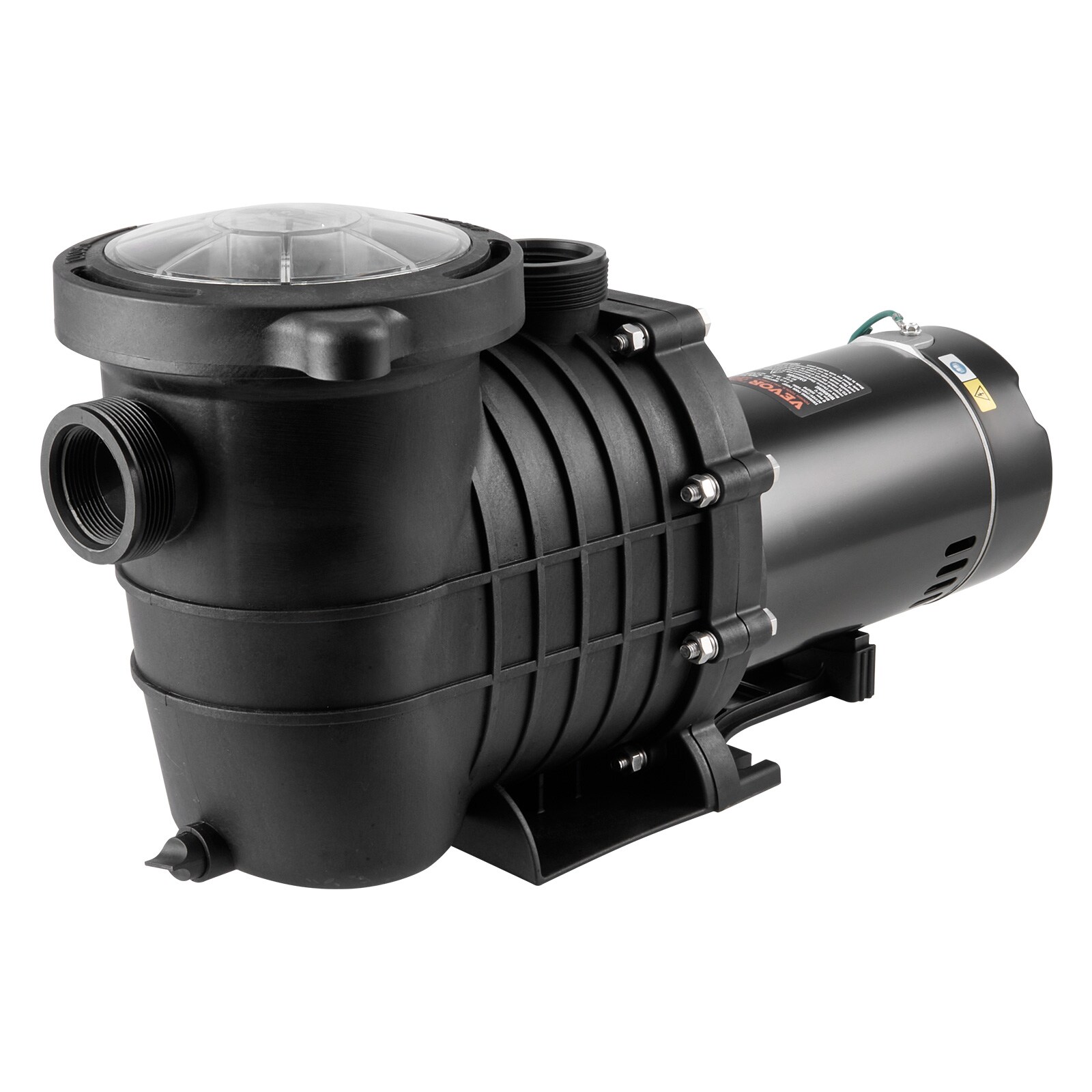 VEVOR YCGLBDSSDY202IZBHV5 2-HP 115 and 230 -Volt 110-Gallon Aluminum Pool pump