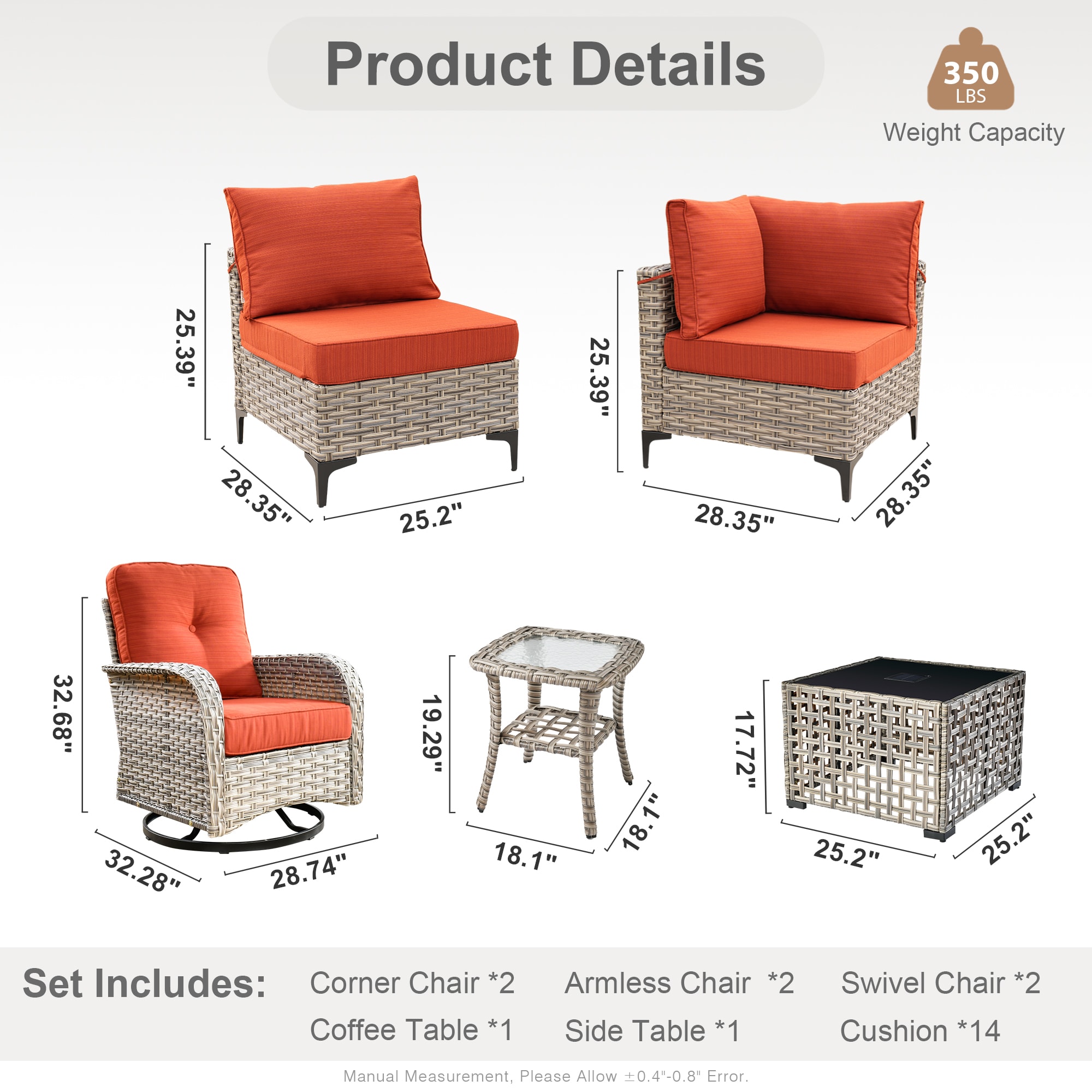 Caodoc L5-VYZSKT808-1 Patio-Sofas-Daybeds - View #7