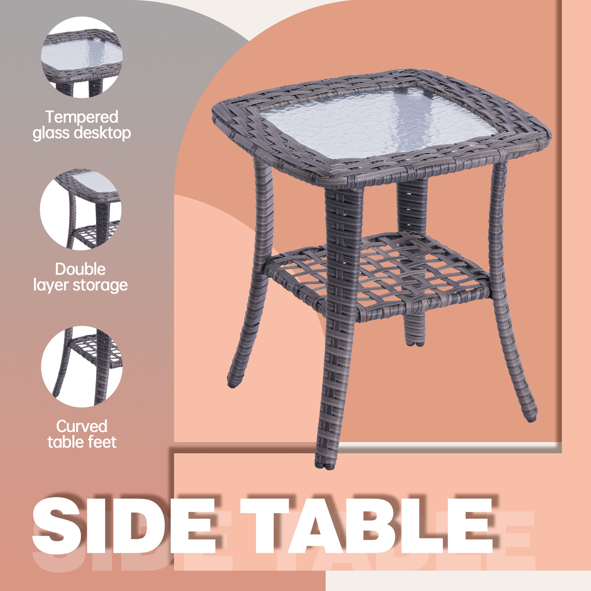 Ovios HP405Y Patio-Conversation-Sets - View #6