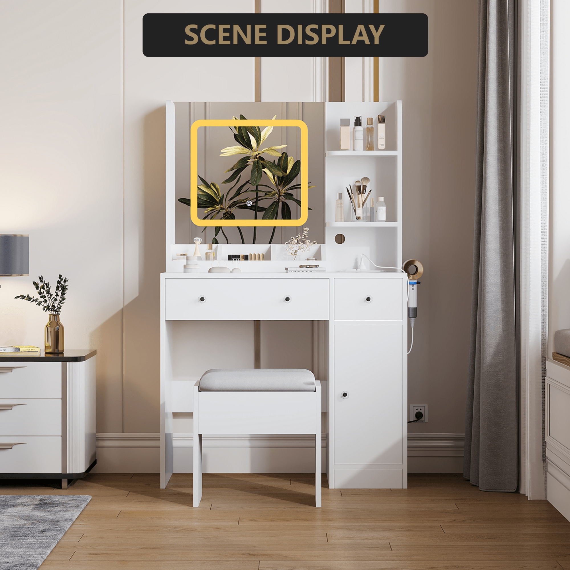Qeetex SUN-PHO-339J8K5P Bedroom-Vanities - View #2