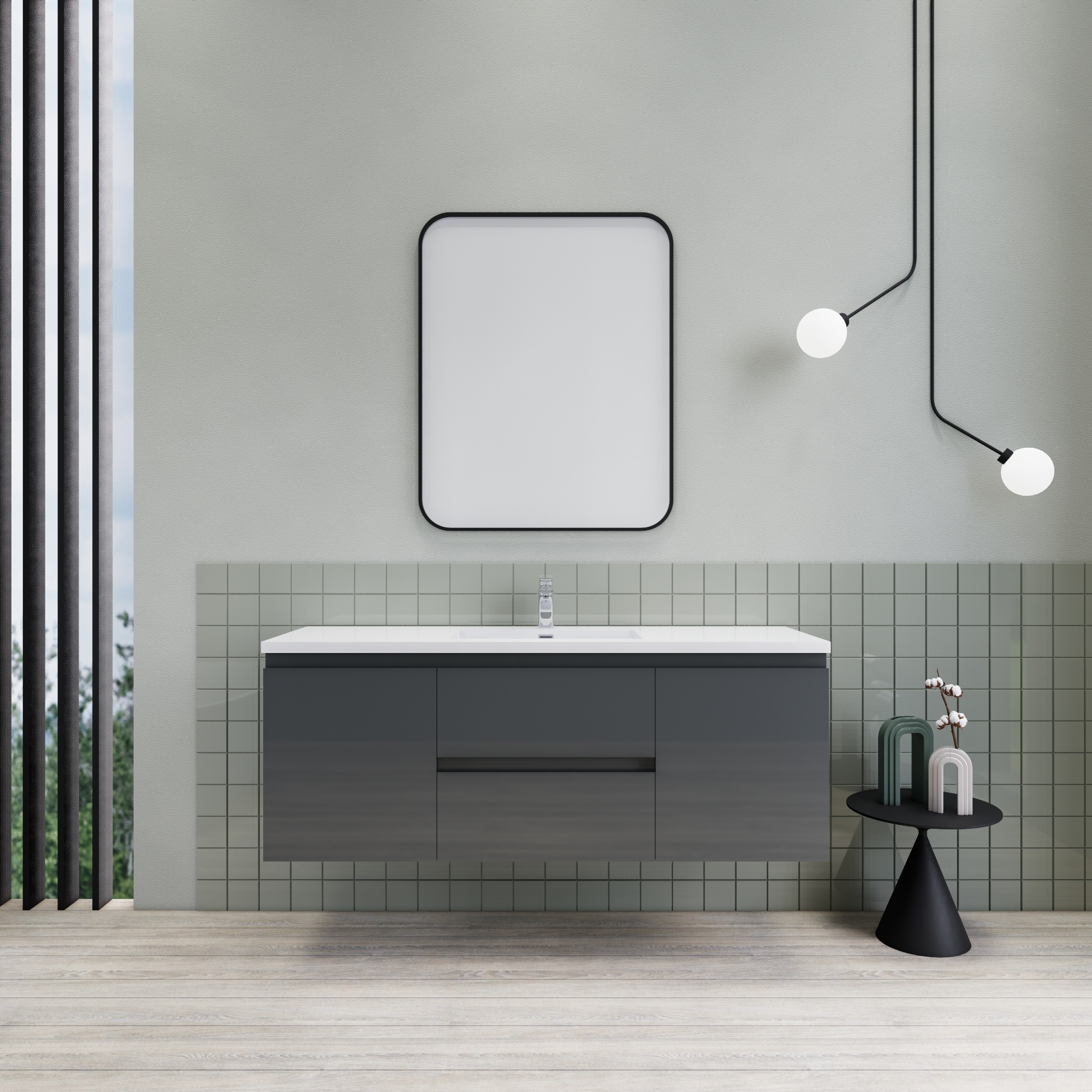 Moreno Bath MOB60S-GR Bath-Vanity-Combo - View #5
