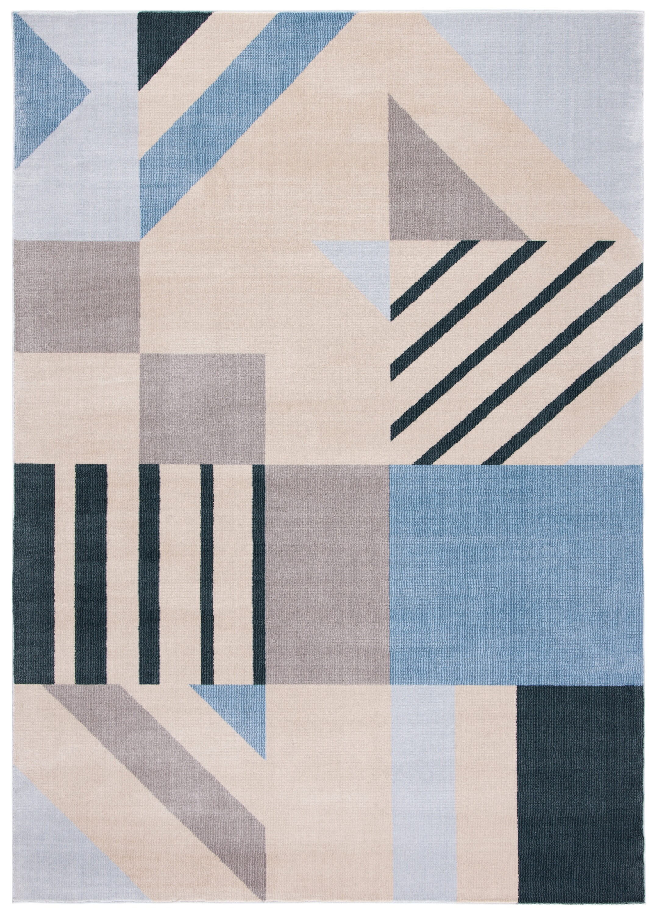 Safavieh ORW396B-8 Orwell Gomine 8 X 10 Beige/Blue Indoor Geometric Area Rug