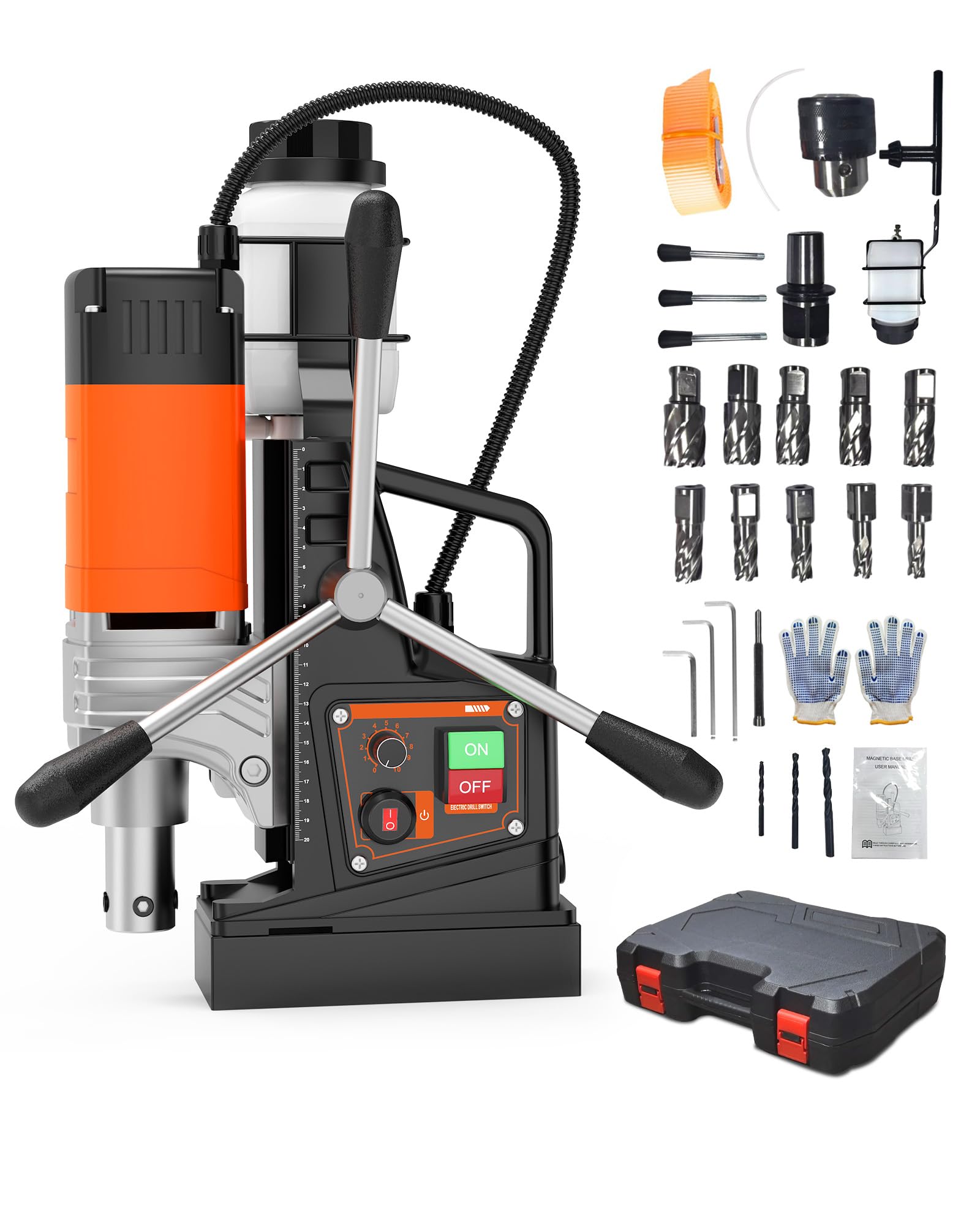 DEXSO 1750W Magnetic Drill 2in Boring 810RPM Variable Speed #ENCOREPLSBA8681