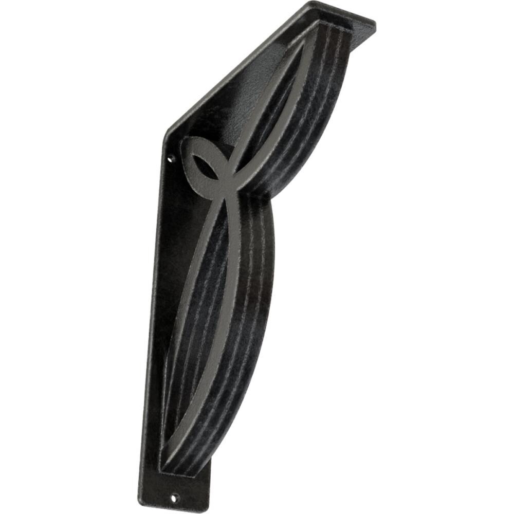 Ekena Millwork BKTM02X07X10TVEAPW Versailles 7.5-in x 2-in x 10-in Gray Wrought iron Countertop support bracket