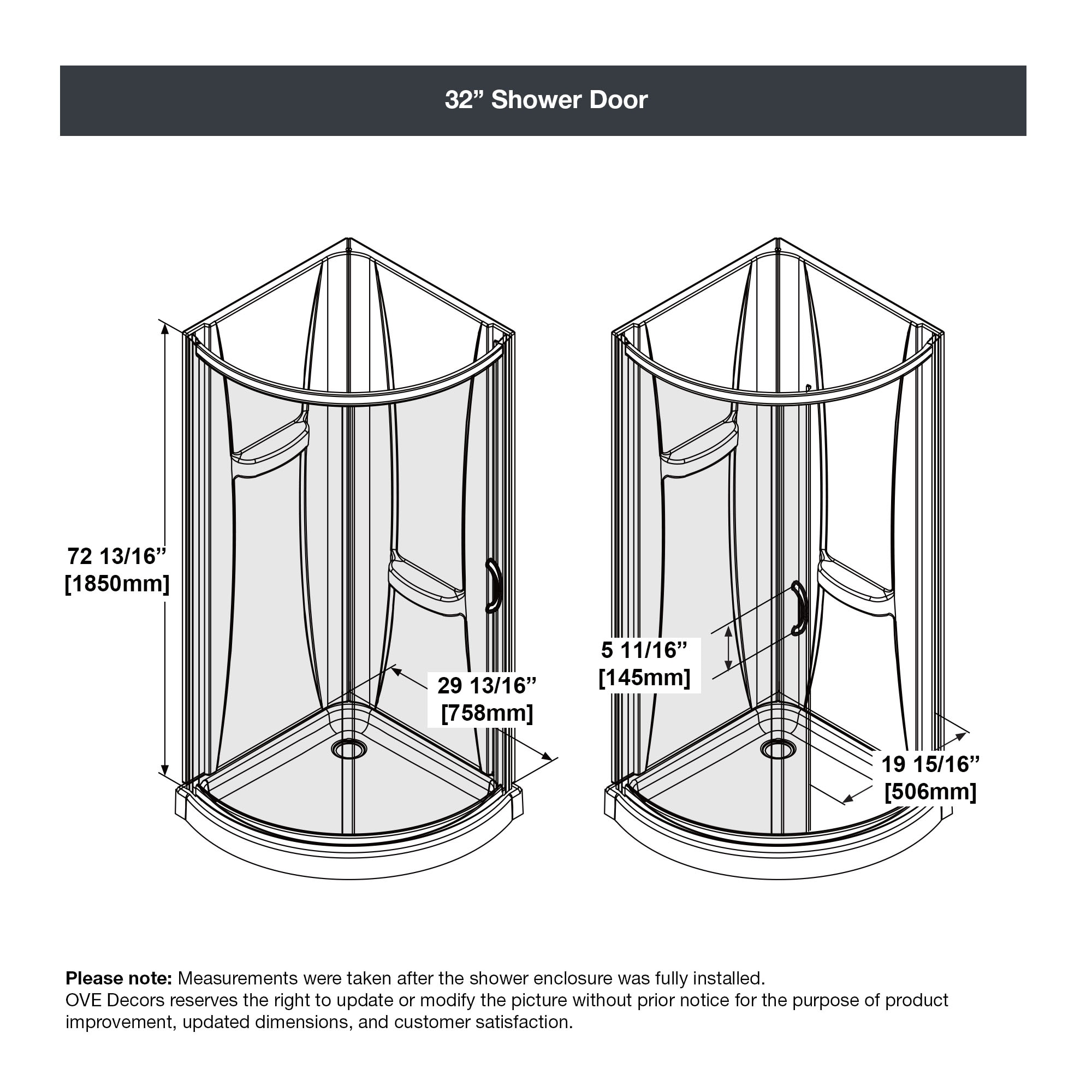 OVE Decors 14SKA-B14311-001AC Alcove-Shower-Kit - View #14