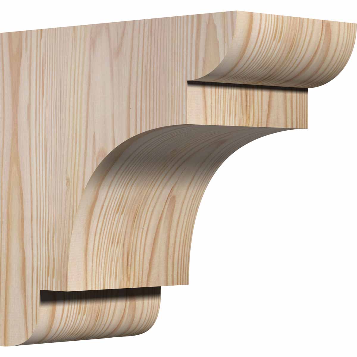 Ekena Millwork COR06X10X10NEB00SDF 5.5-in x 10-in x 10-in New brighton Unfinished Douglas fir Wood Paintable/Stainable Corbel