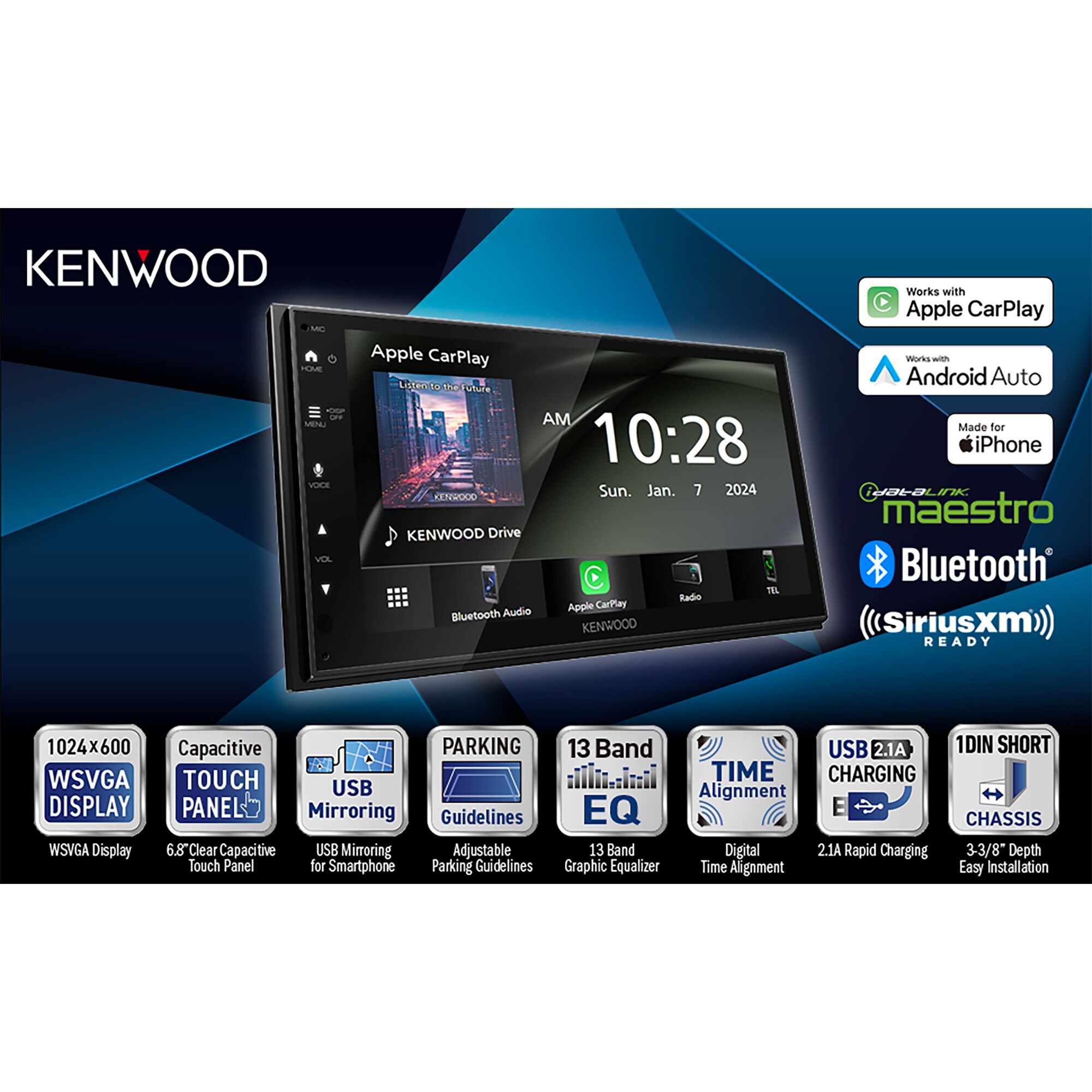 KENWOOD KWDDMX4710S Mobile-Audio - View #2