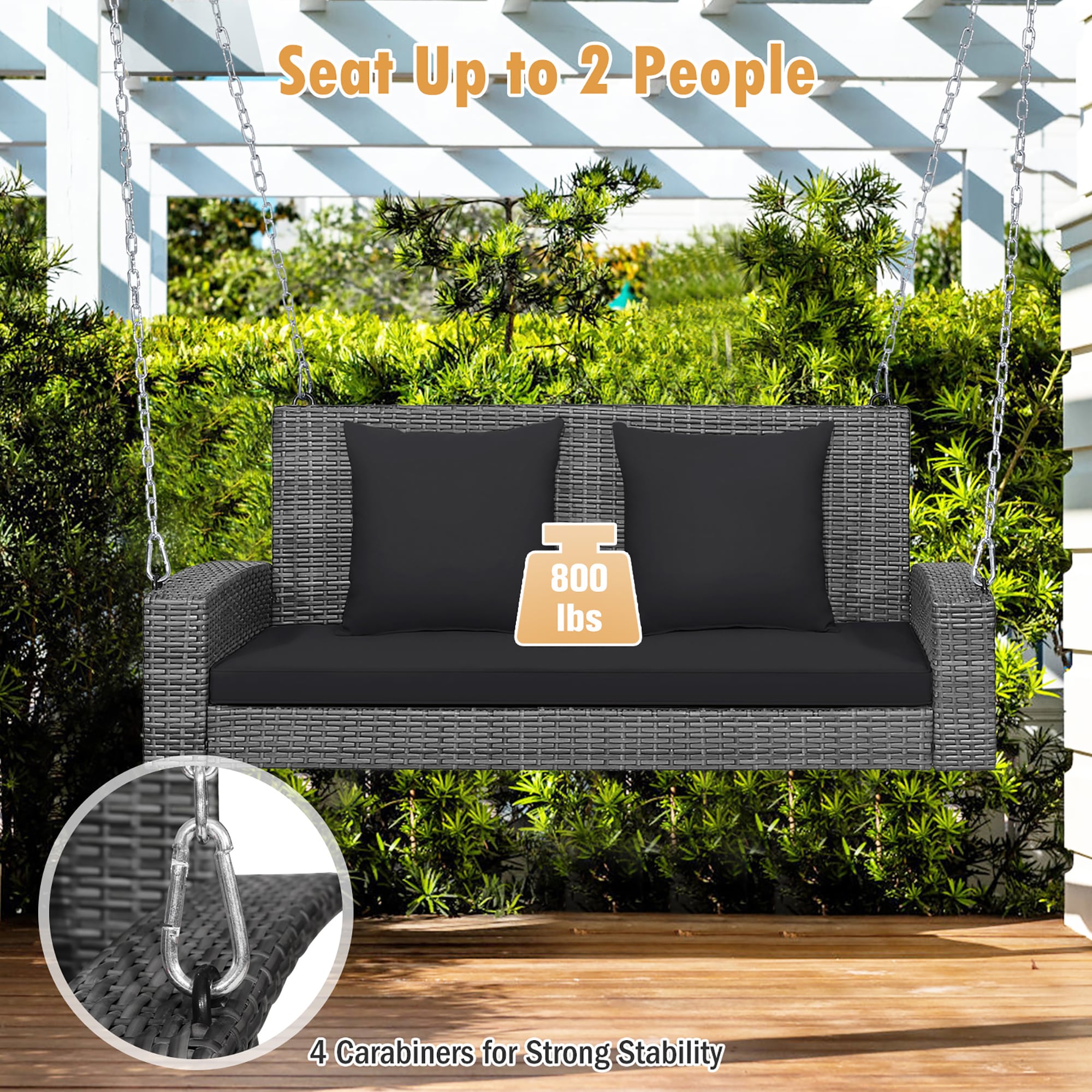 Costway HW69619DK Patio-Chairs - View #3