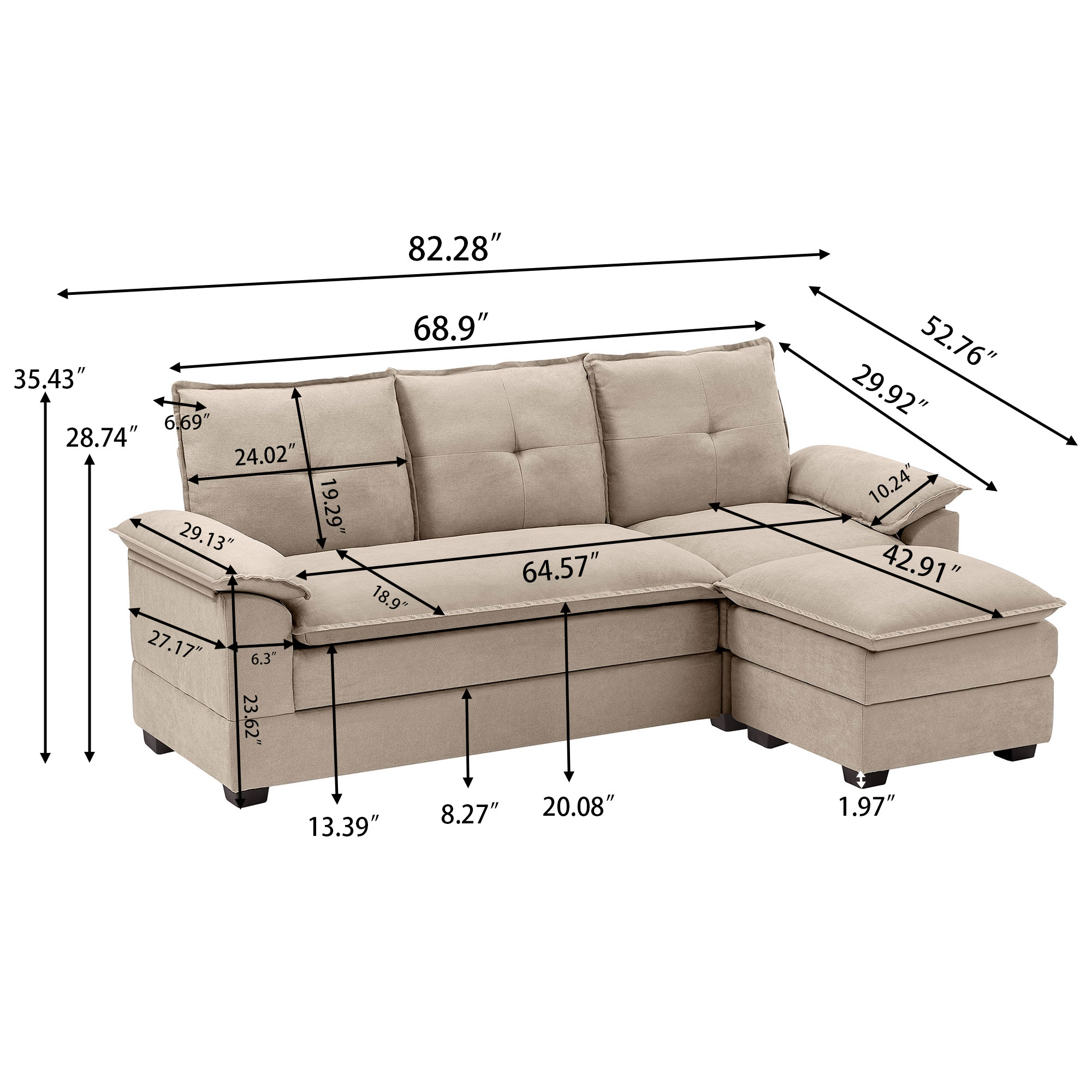Jarenie YMX38BE Sofas-Loveseats - View #5
