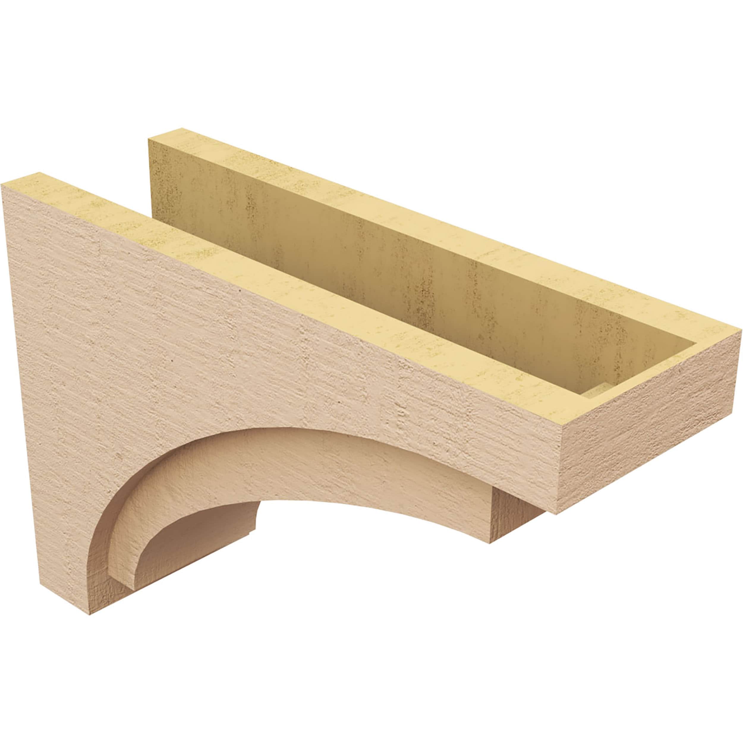 Ekena Millwork CORU08X24X16RIVRCPR corbels - View #5