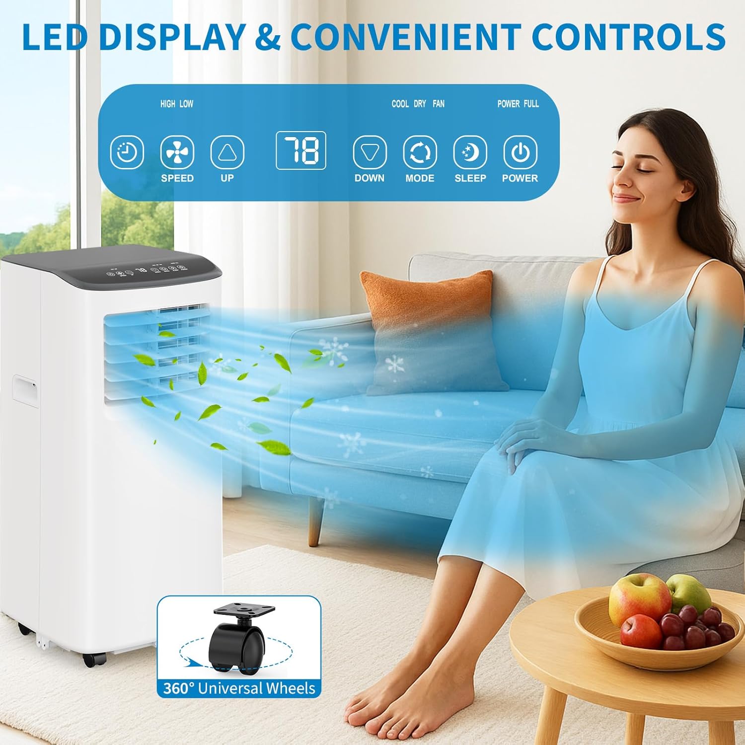 Qeetex 808-338DNVRD Portable-Air-Conditioners - View #2