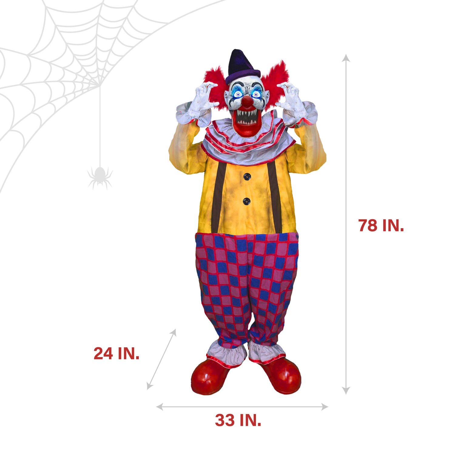 Haunted Hill Farm HHSTLCLOWN-2FLSA Halloween-Animatronics - View #3