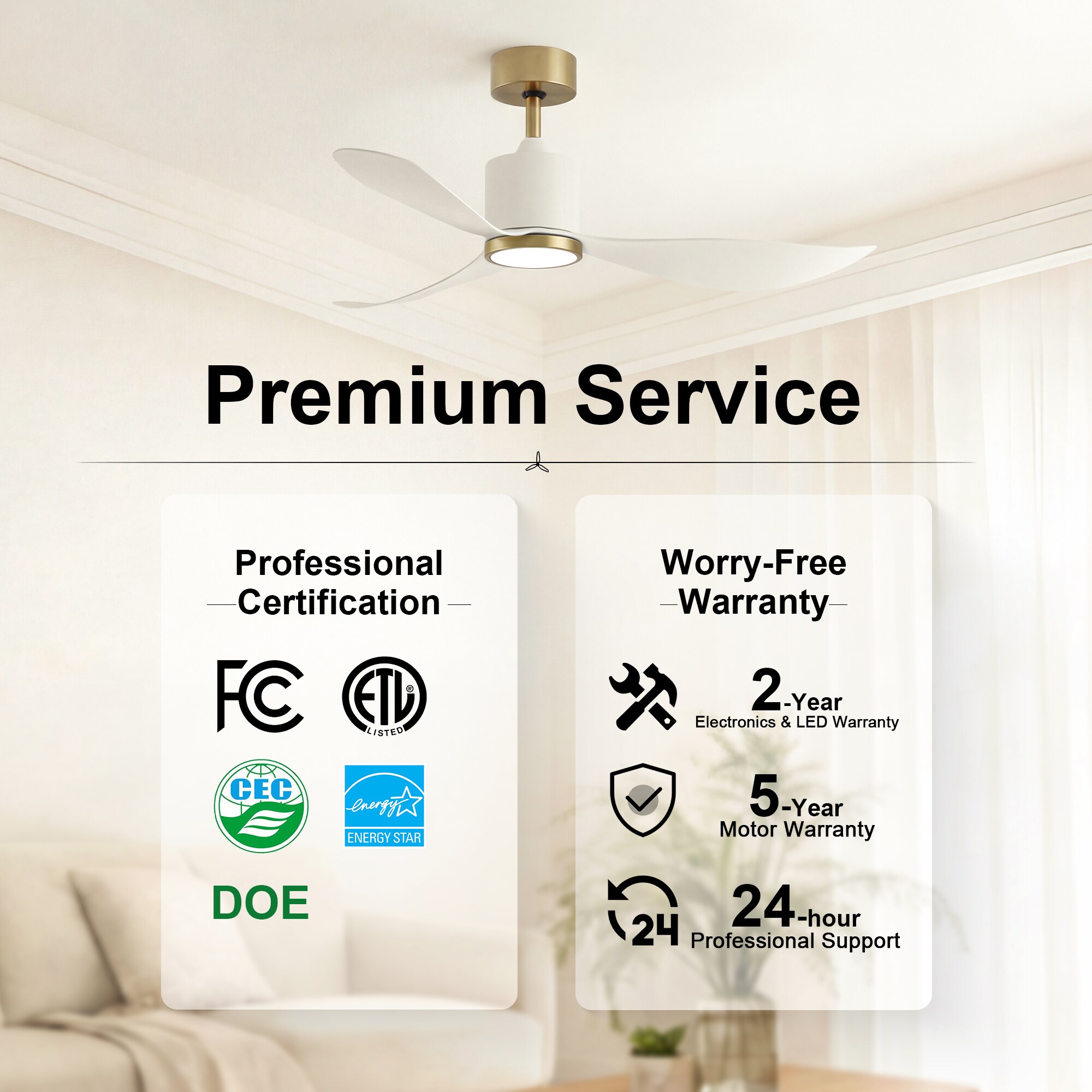 GreenEver CFL-0002-WG Ceiling-Fans - View #10