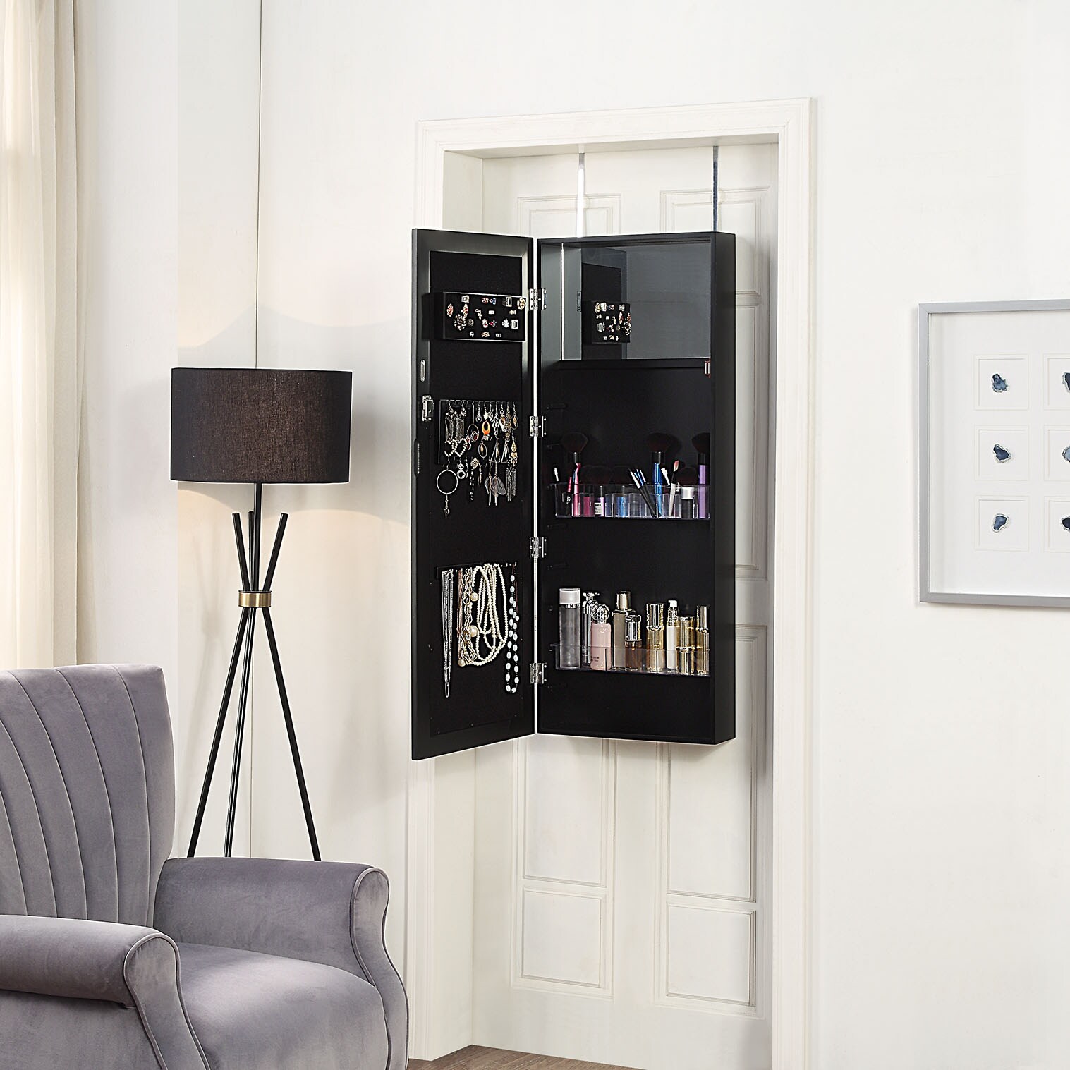 Over the Door Makeup Organizer – Abington Lane