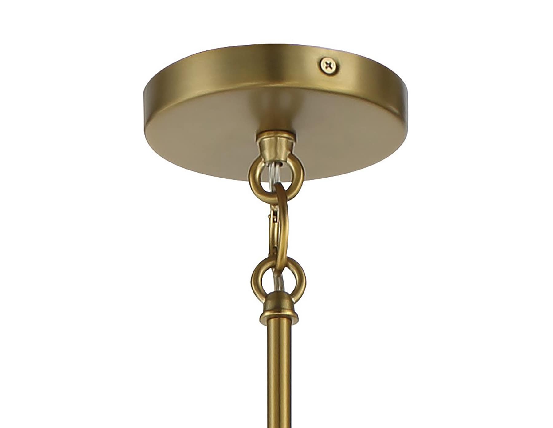 Chelsea Soft Brass 5-Light Chandelier with White Silk Shades