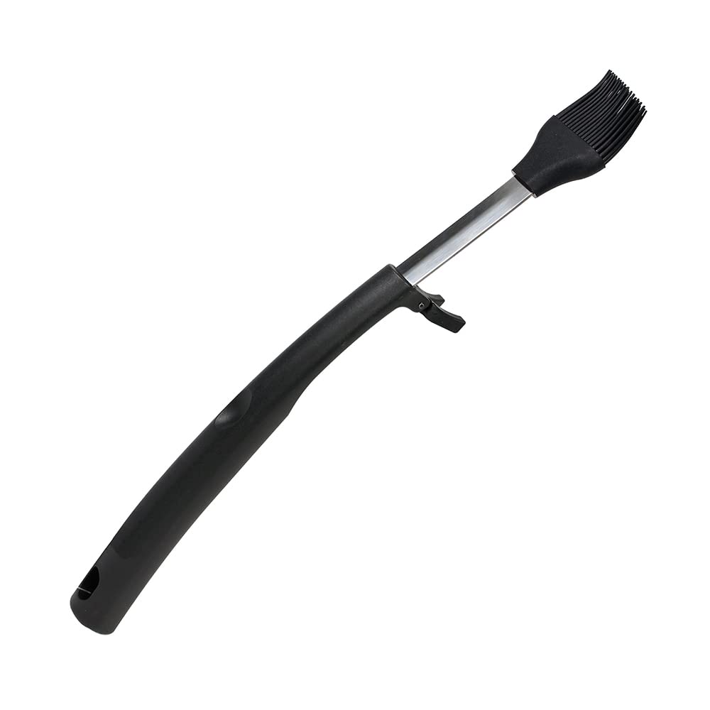 Mr. Bar-B-Q 02973Y  Silicone Basting Brush Black