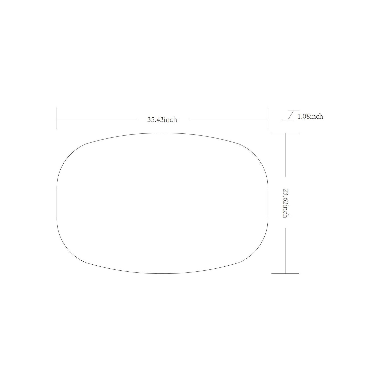 Surya Aranya Modern Rectangle Mirror With Silver Finish RAY037-2435