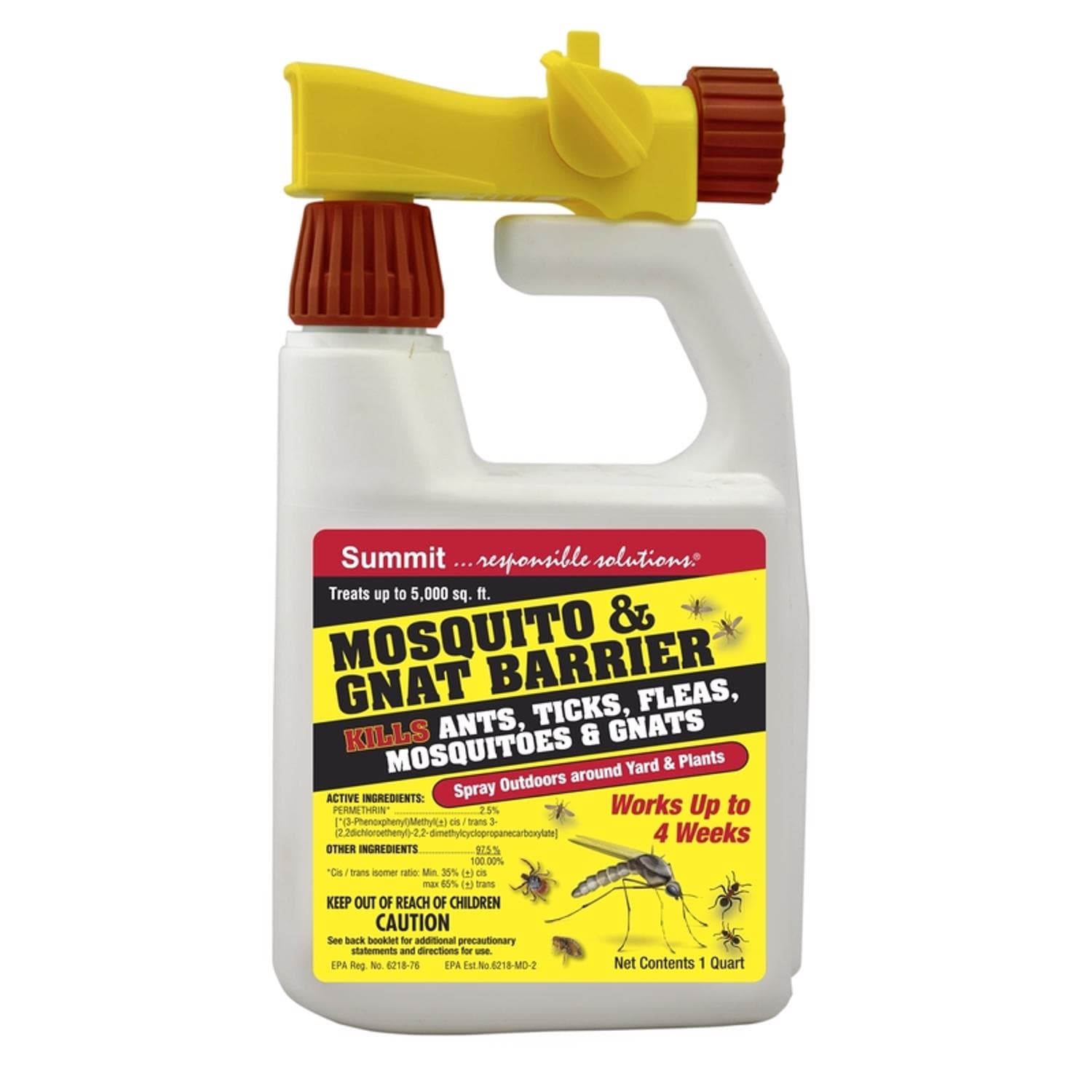 Summit EJD7003857--6-1 Mosquito Barrier Insect Killer Liquid 32 oz Case of 6