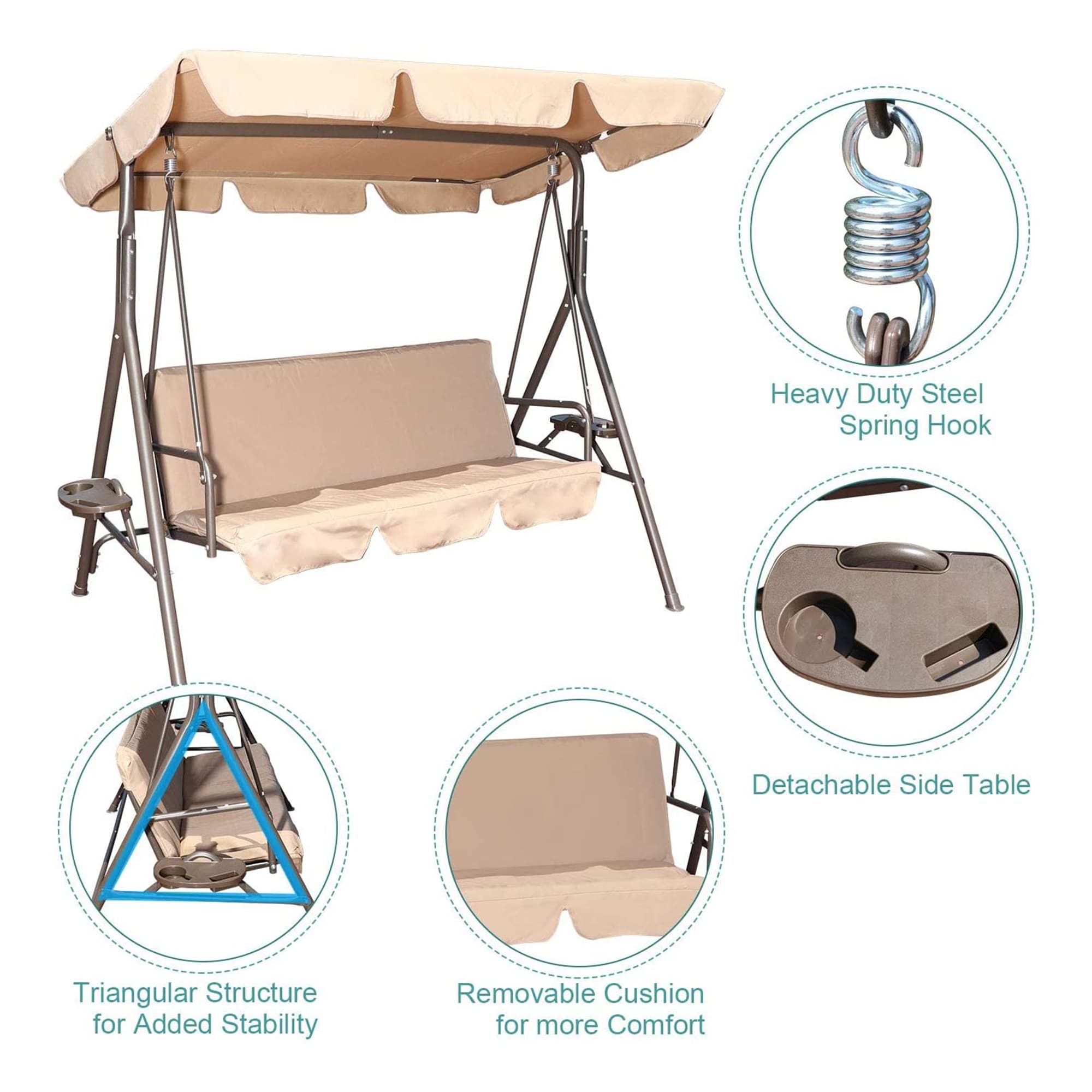 Gold Sun 268134 Replace-Porch-Swing-Glider-Tops - View #2