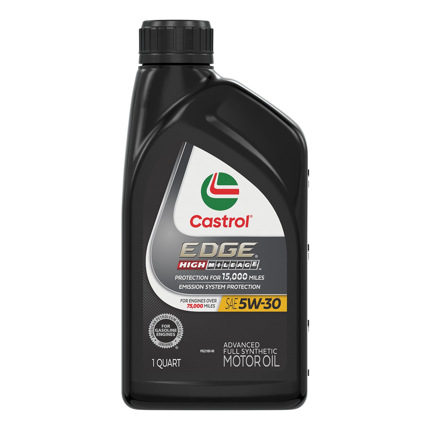 CASTROL 15D362 EDGE High Mileage 5W-30 Advanced Full Synthetic Motor Oil, 1 Quart