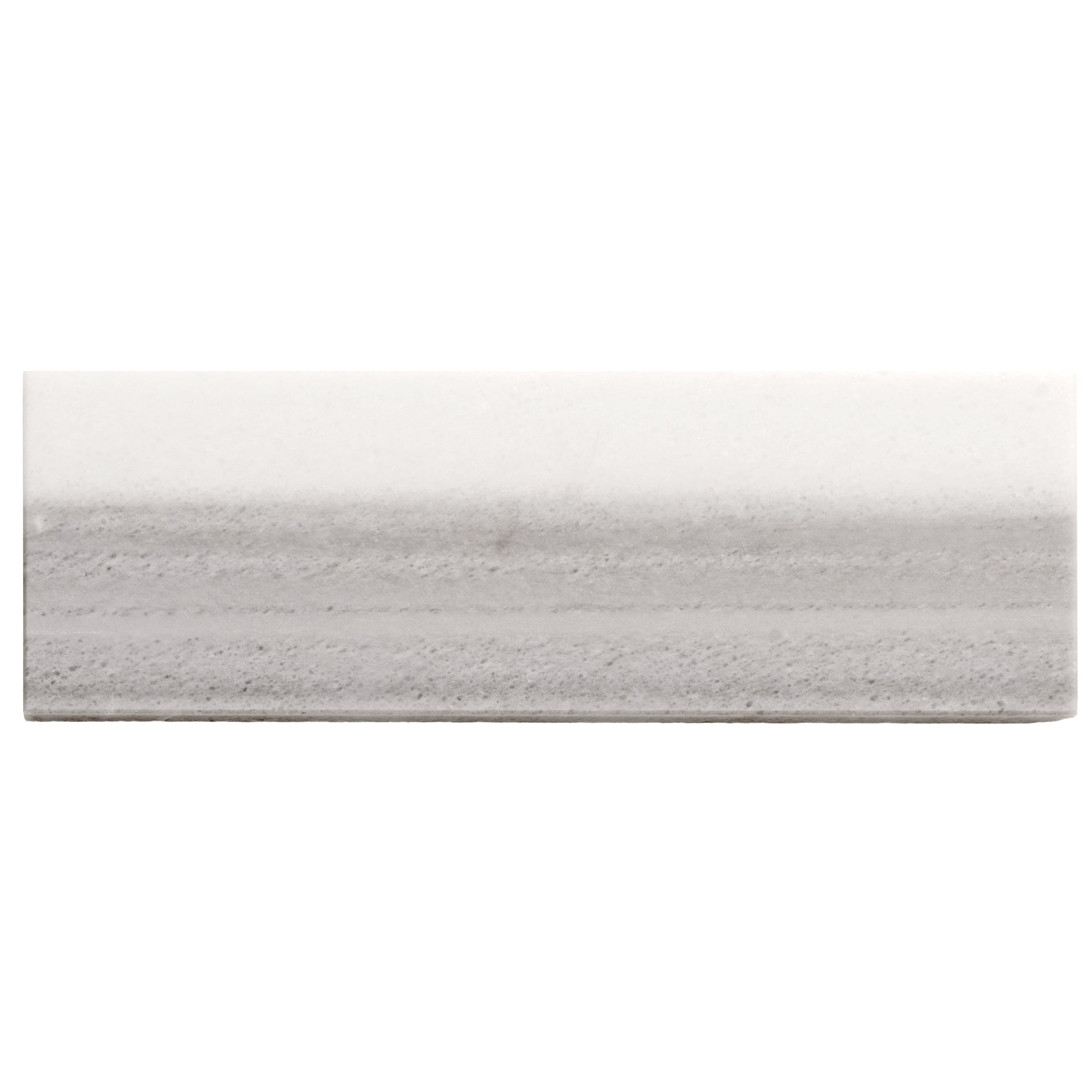 Apollo Tile APLFMR88412HA Grandis Light Gray 4-in x 12-in Honed Natural stone Subway Standard Floor and Wall Tile ( 5-sq ft Carton