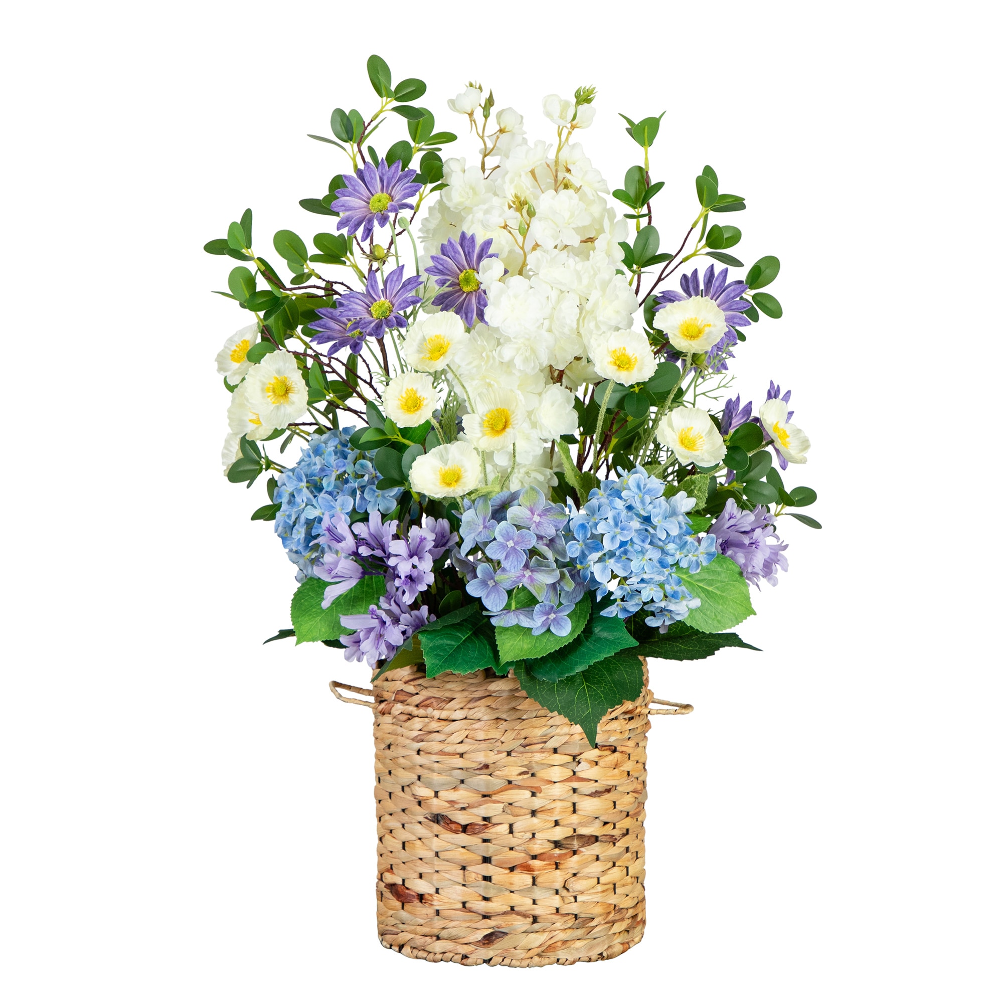 Nearly Natural A2239 31-Inches Multicolor Indoor Floor Hydrangea Artificial flower