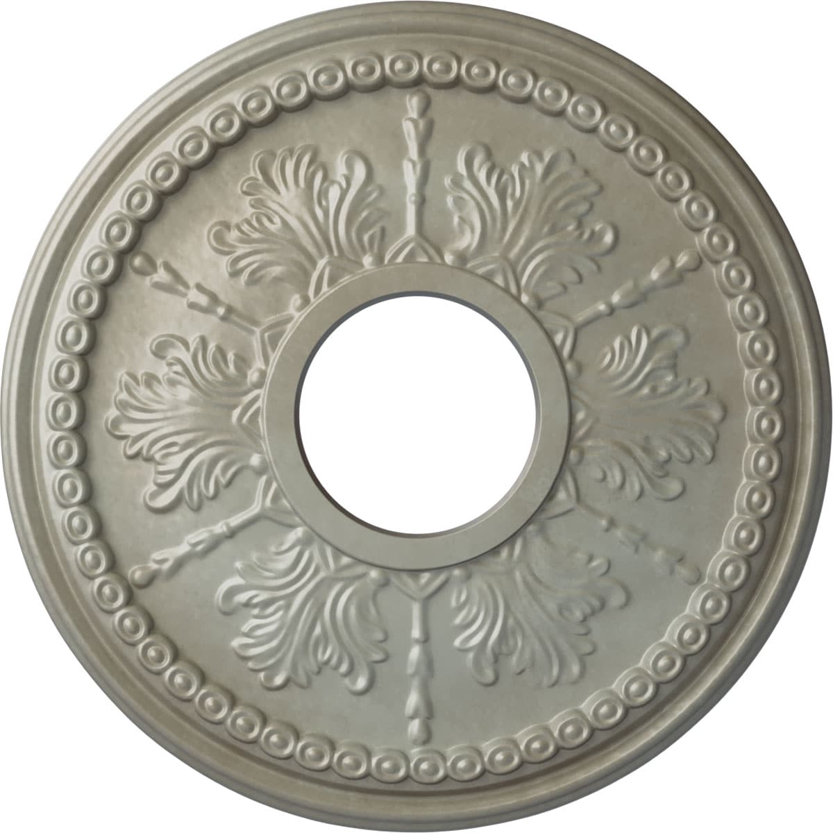 Ekena Millwork CM13TIFLS Tirana 13.875-in W x 13.875-in L Painted Flash Gold Polyurethane Whole Ceiling Medallion
