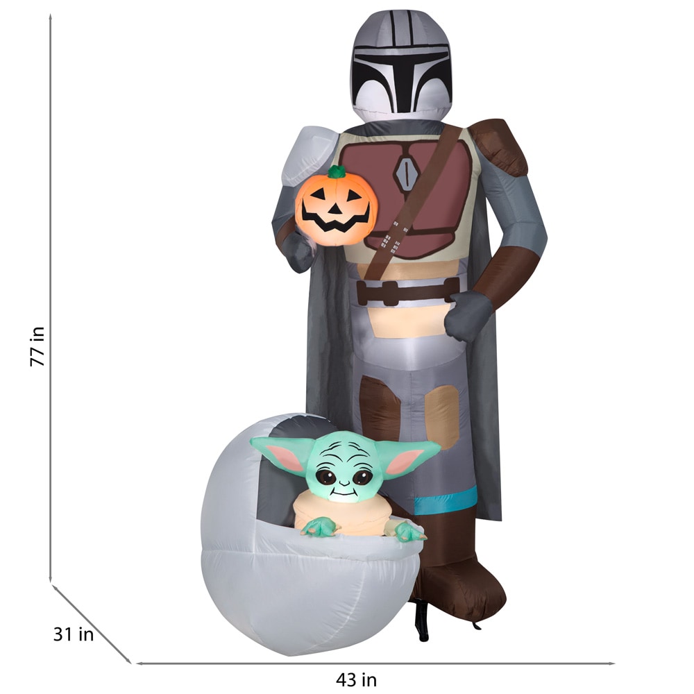Star Wars 3.5 ft Grogu with Treat Sack Halloween Inflatable 22GM28688 - The  Home Depot