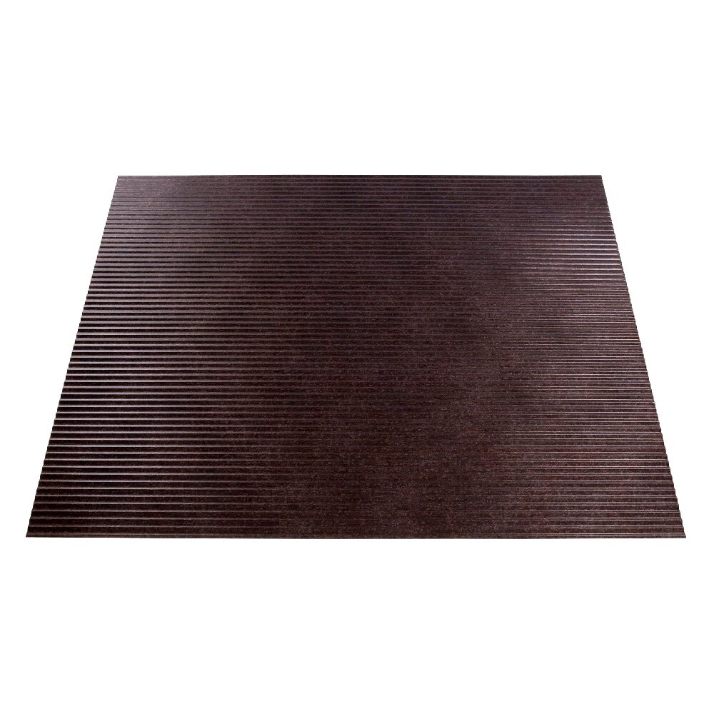 Fasade L65-27 24-in x 24-in Rib Smoked Pewter Patterned 15/16-in Drop Ceiling TIles