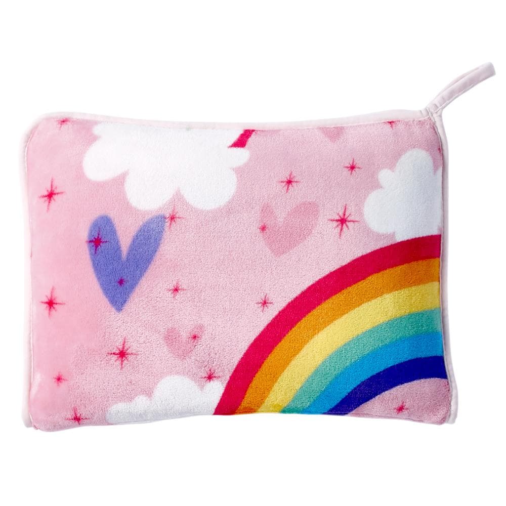 Dream Factory 2A86080TPK Unicorn Rainbow Pink Blanket