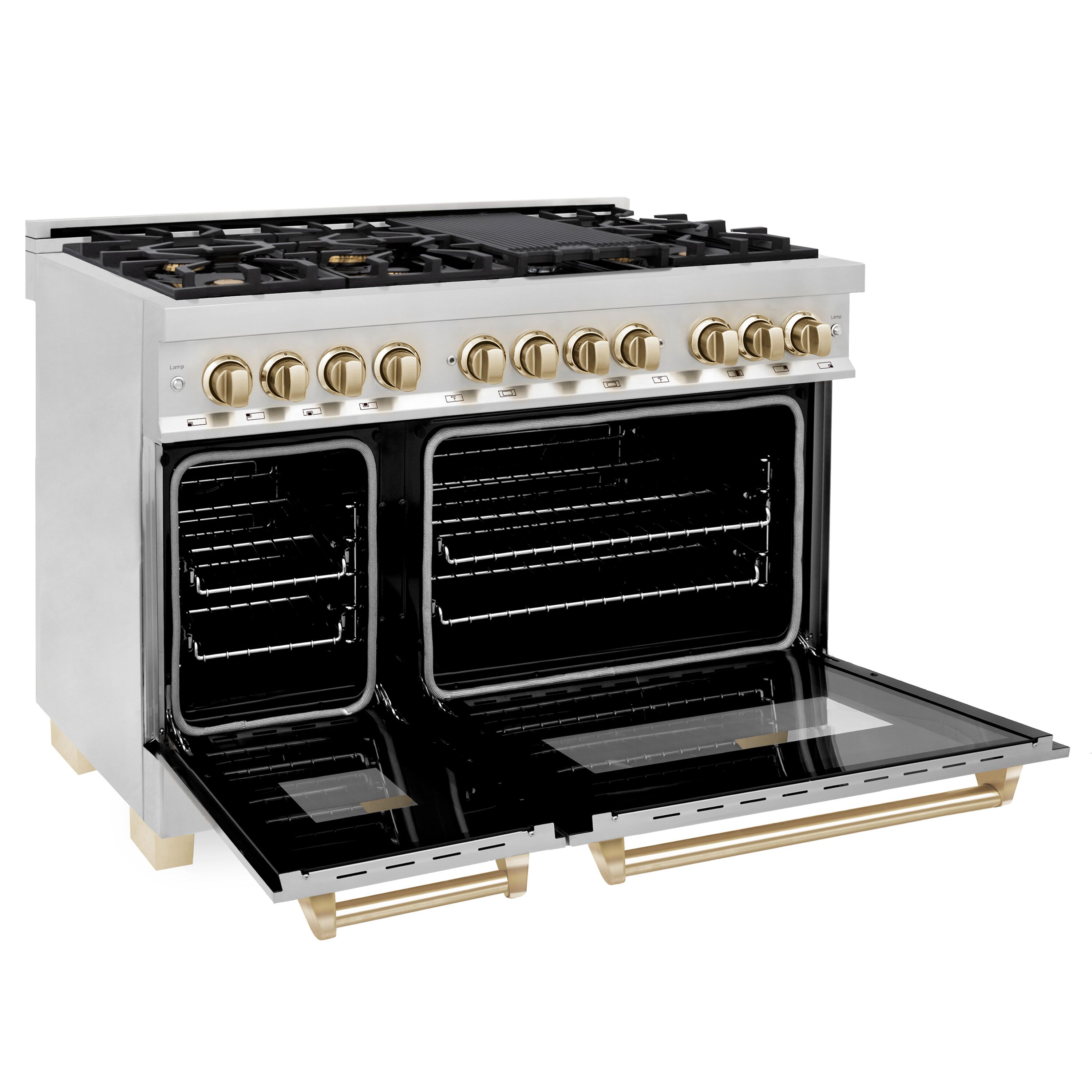 ZLINE KITCHEN & BATH RAZ-48-G Double-Dual-Fuel-Ranges - View #3