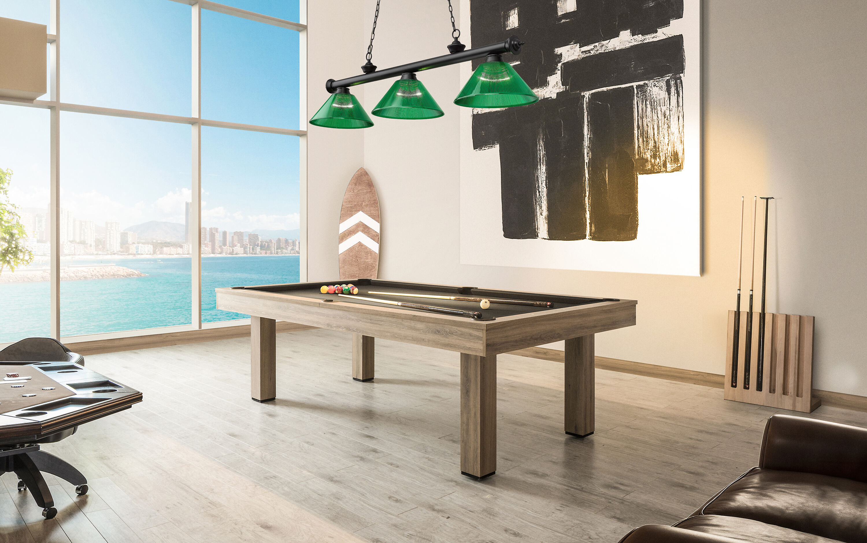 Z-Lite 2306-3MB-ARG Pool-Table-Lighting - View #6