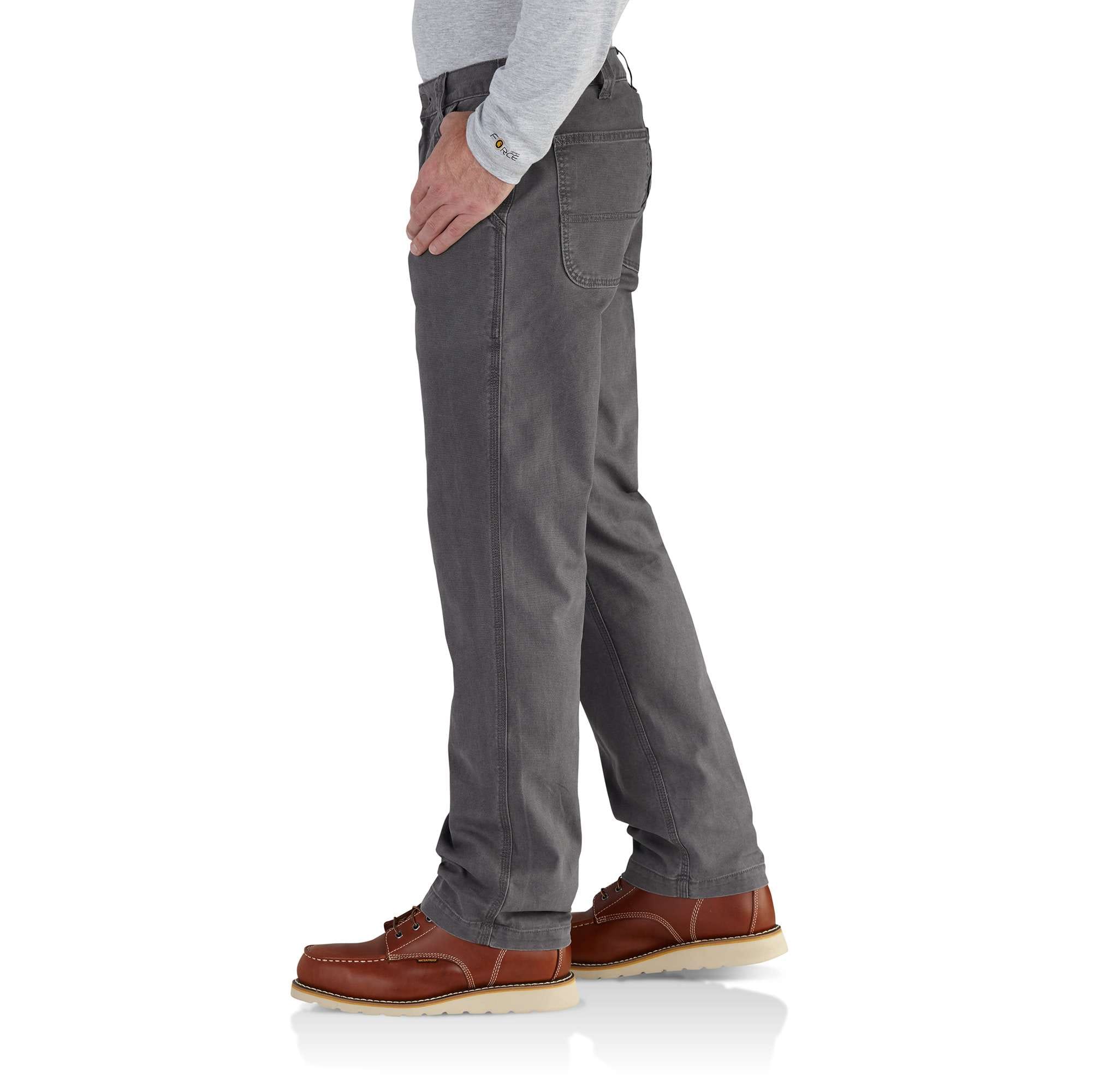 Carhartt Men's Relaxed Fit Gravel Canvas Work Pants (33 X 28) in