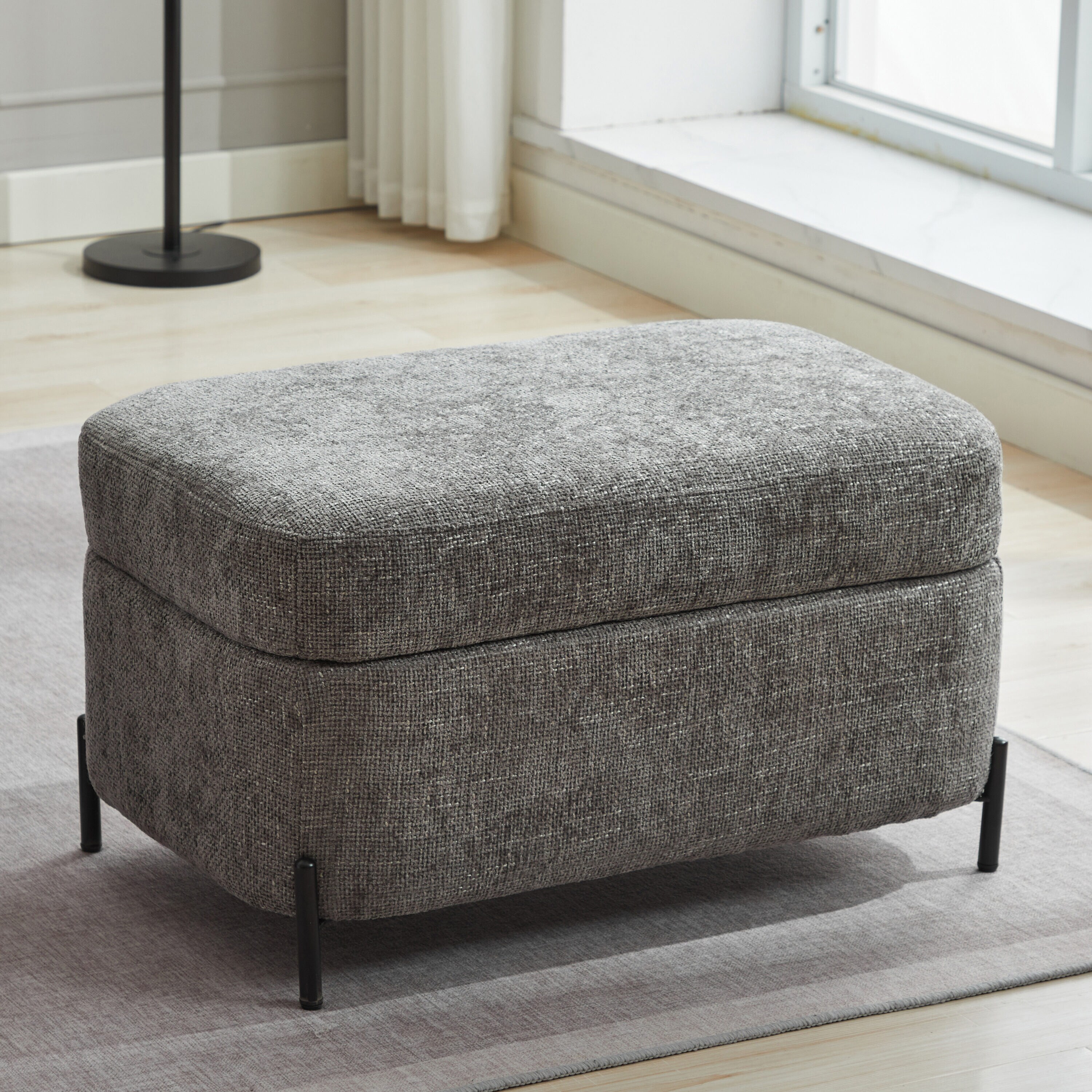 Hrinhom HC-W4003-CHARCOAL Indoor-Ottomans - View #5
