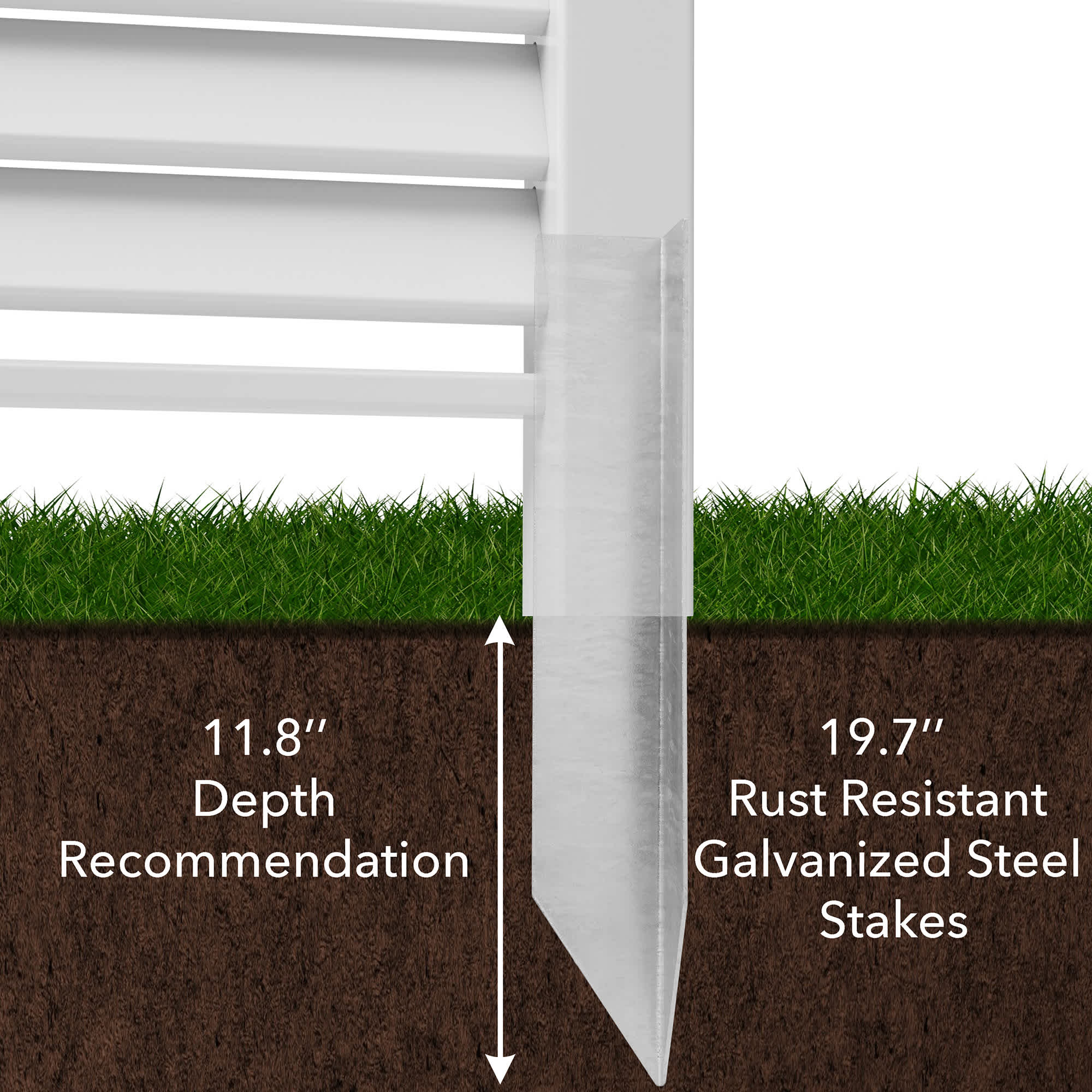 Casafield PAT-ENC-A85-L48W Garden-Utility-Fencing - View #5