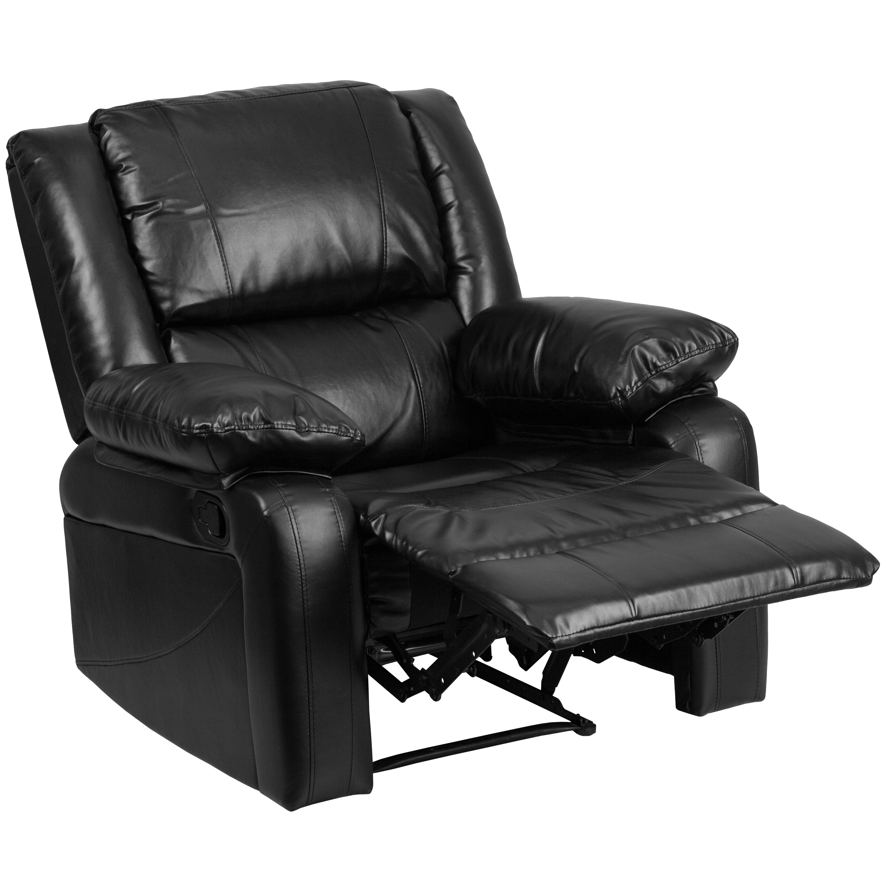 Flash Furniture 889142065975 Black Leather Faux leather Upholstered Recliner