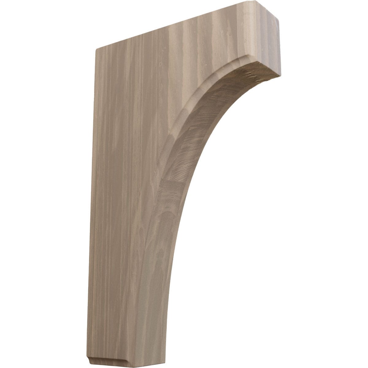 Ekena Millwork BKTW02X06X10CVWA Clarksville 1-3/4-in x 6-in x 10-in Walnut Brown Wood Standard bracket
