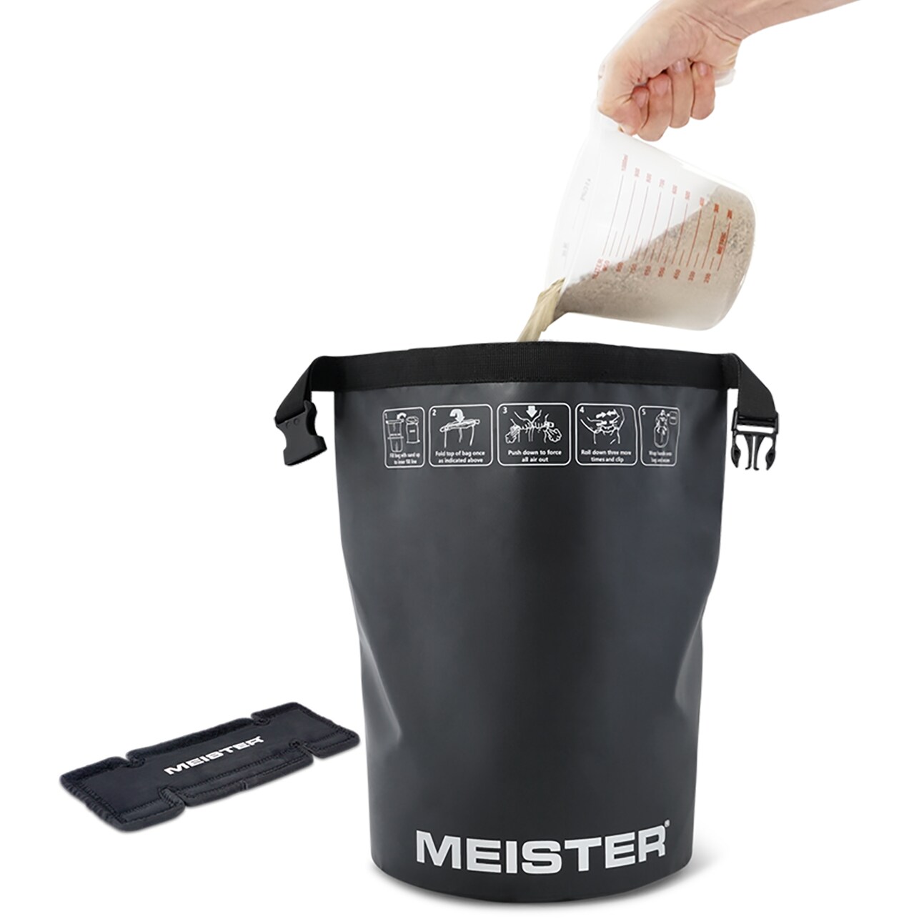 Meister Beast Portable Sand Kettlebell - 35lb / 15.9kg, Neoprene Handle,  Fixed-weight, Black Finish, Commercial/Residential Grade in the Kettlebells  department at