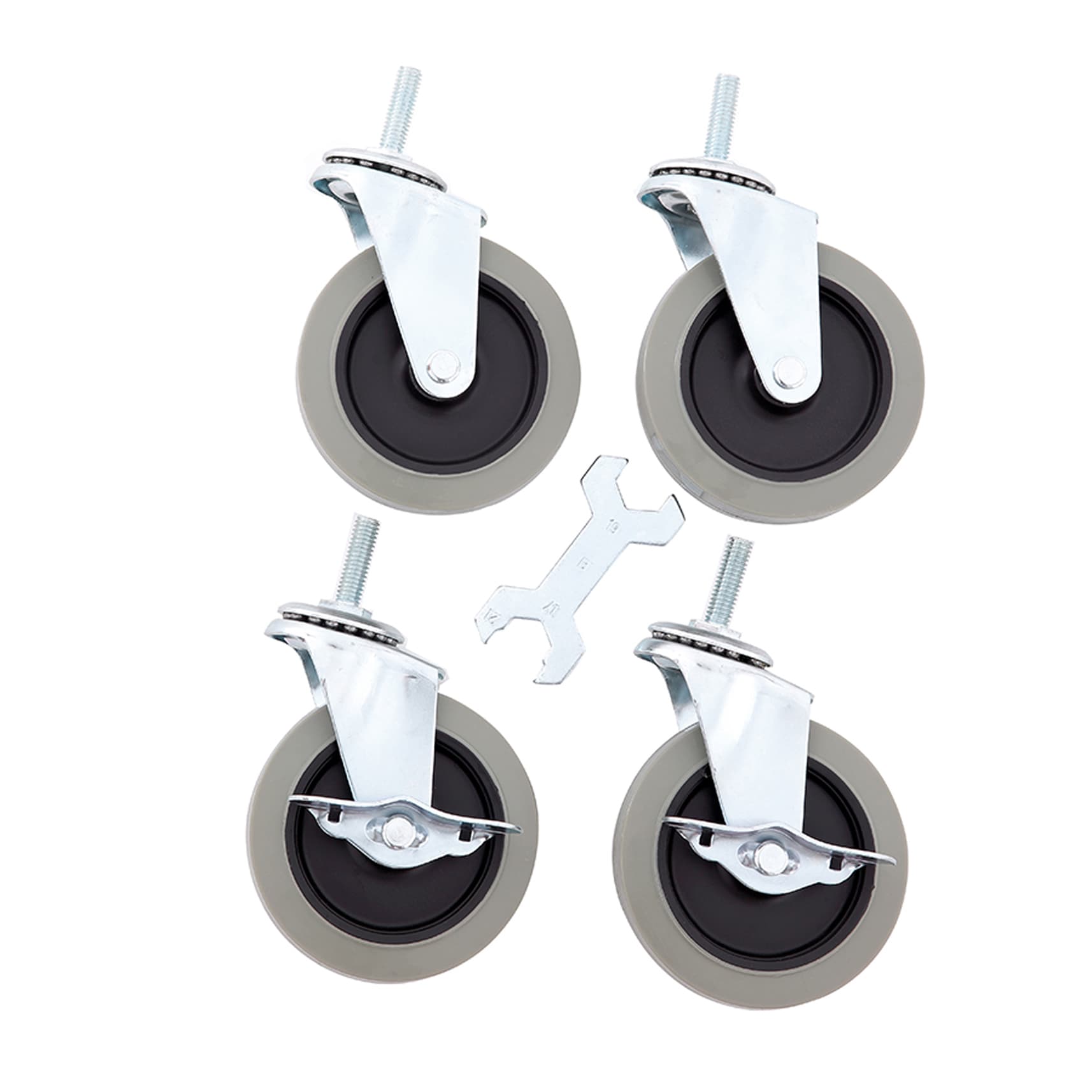 Style Selections 4-Pack 4-in Rubber Swivel Caster in the Casters