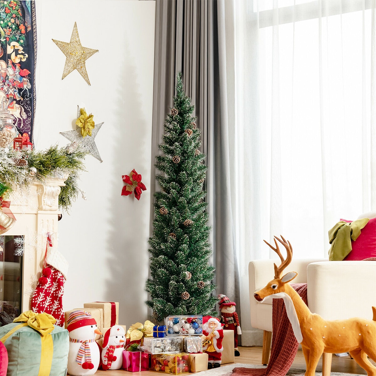 WELLFOR CM-HJY-23632 Artificial-Christmas-Trees - View #5