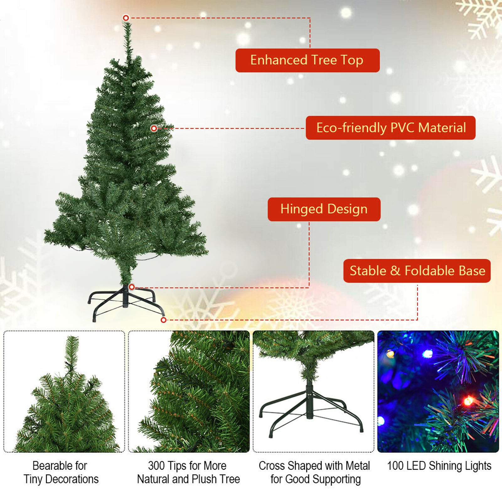 WELLFOR CM-HWY-20677 Artificial-Christmas-Trees - View #8