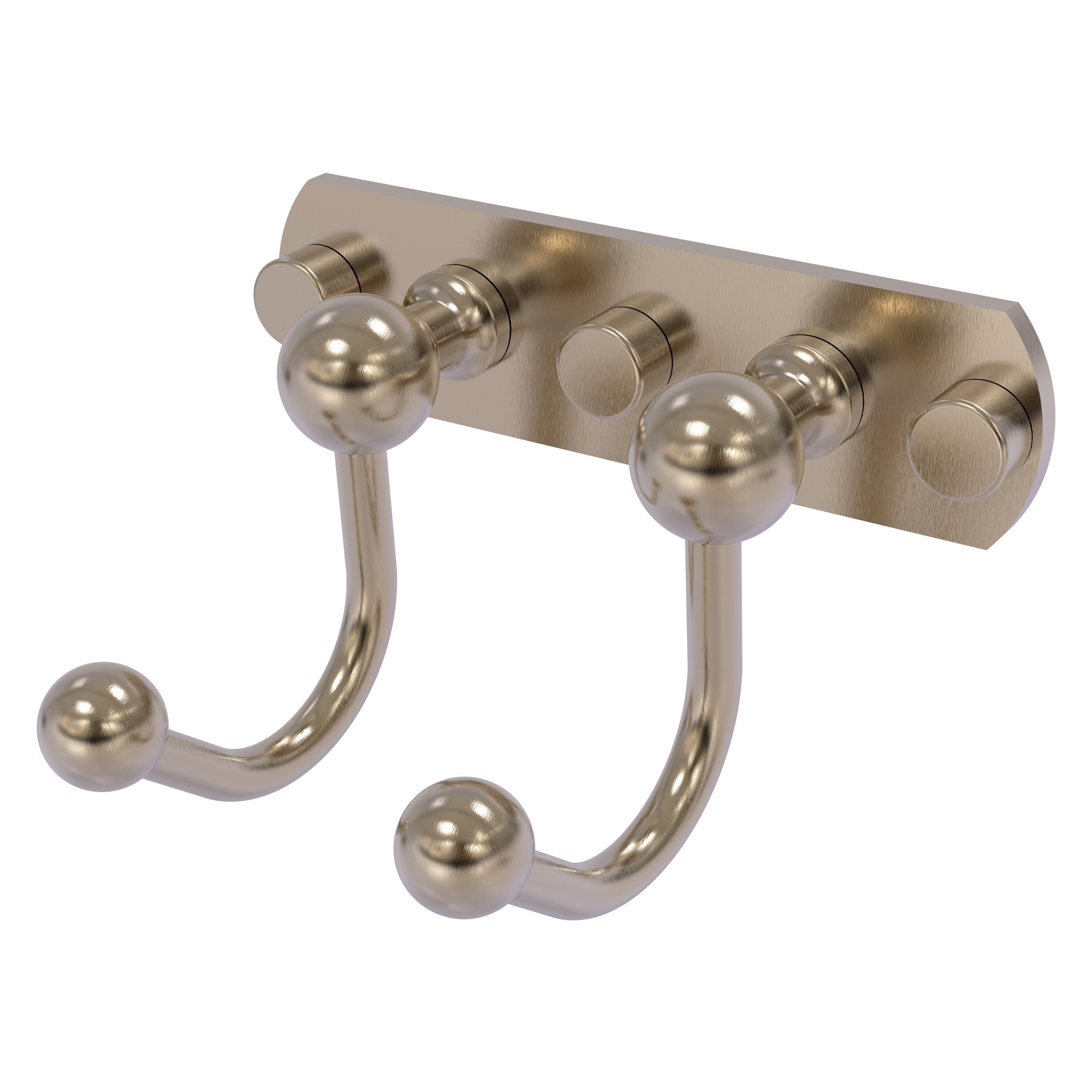 Allied Brass P1020-2-PEW Prestige Skyline Antique Pewter Double -Hook Wall mount Towel Hook