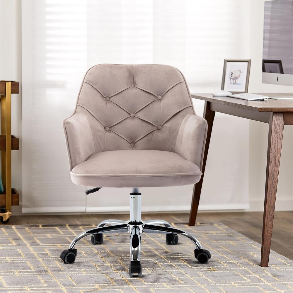 CASAINC Grey Contemporary Ergonomic Adjustable Height Swivel ...