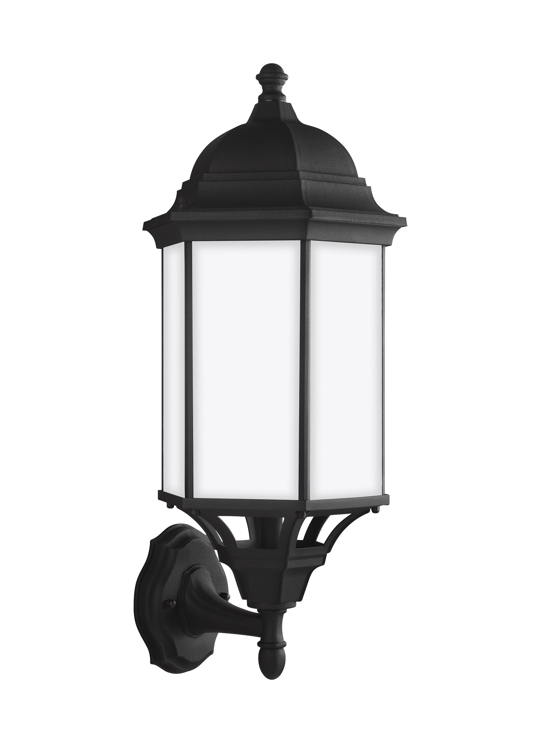 Generation Lighting 8638751EN3-12 Sevier 1 -Light 21.75-in H Black Hardwired Outdoor Wall Light