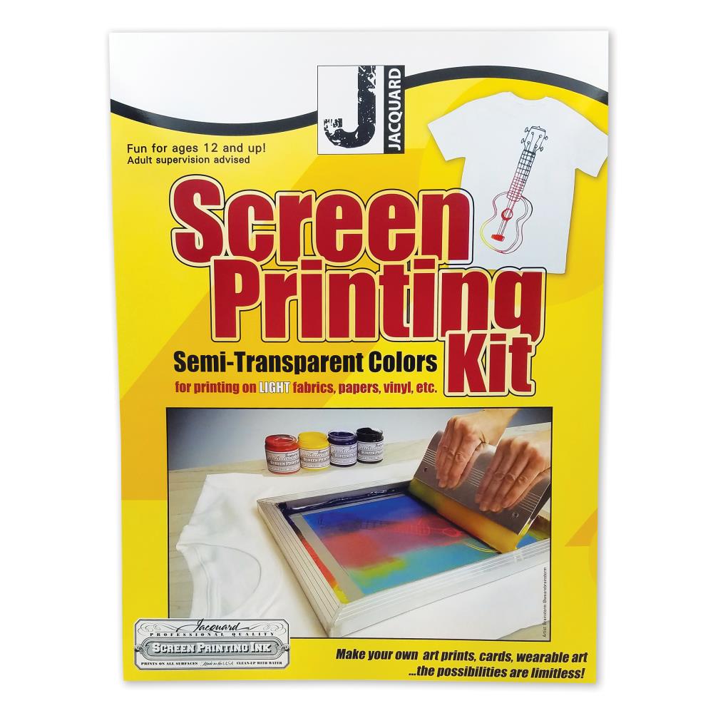 Jacquard Professional Screen Print Ink, Water-Soluable, 4oz Jar