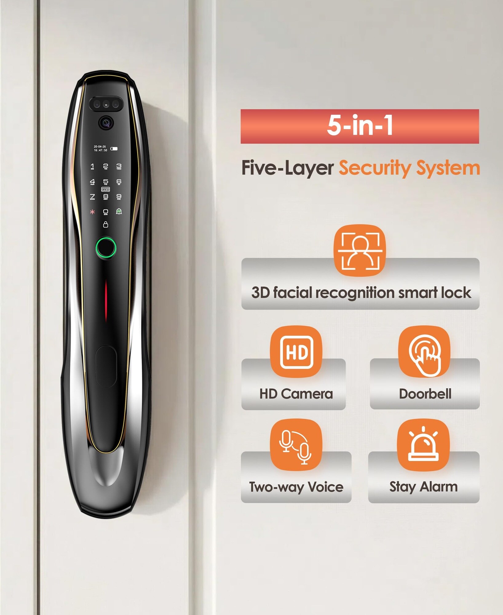 Justincity LJT0804J304 Electronic-Door-Locks - View #2