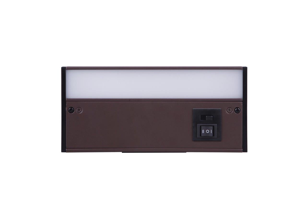 Craftmade CUC3008-BZ-LED 8-in Hardwired/Plug-in LED Under Cabinet Light Bar