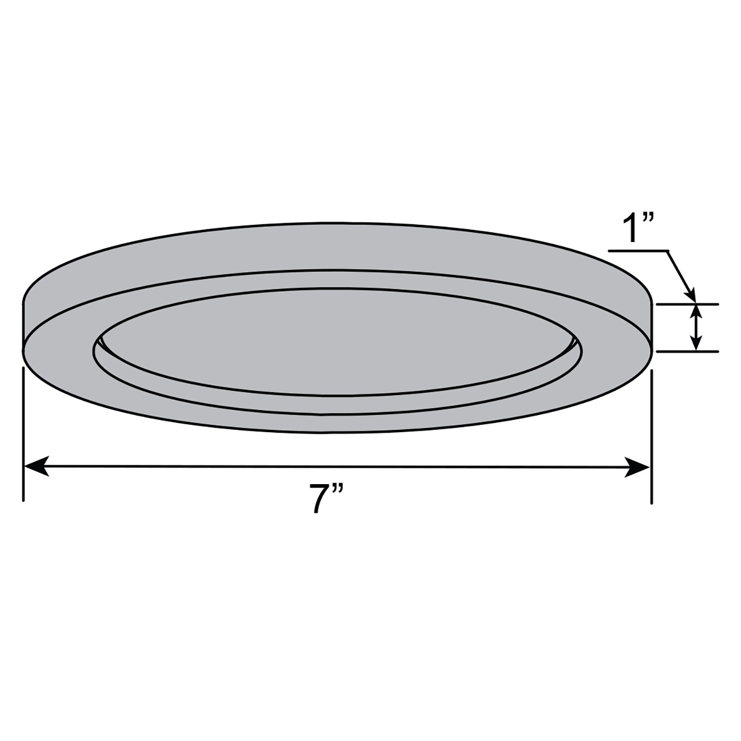 Access Lighting 20071LEDD-SILV/ACR flushmounts - View #2